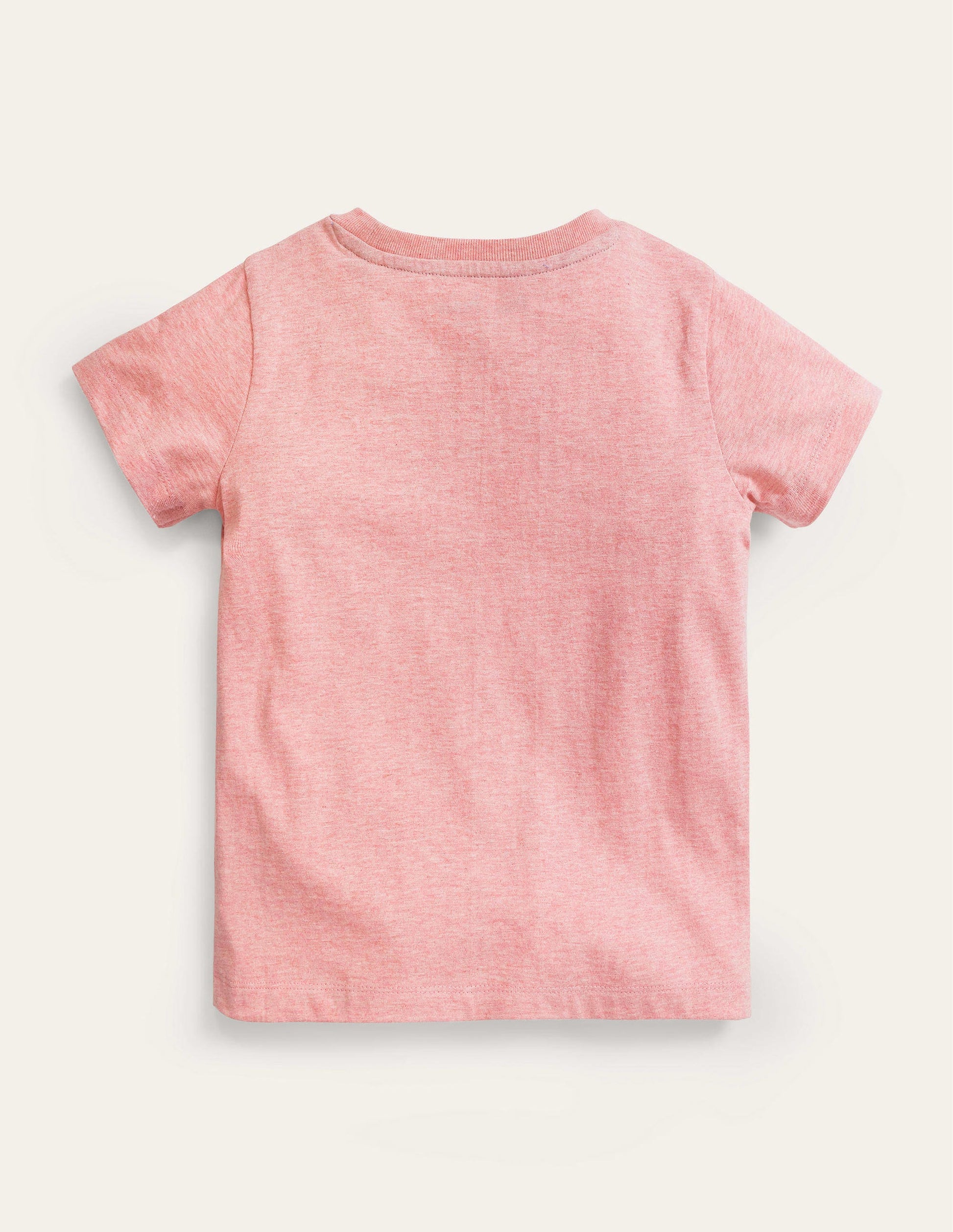 T-Shirt mit Eingrifftasche-Pfirsichrosa, Katze-2