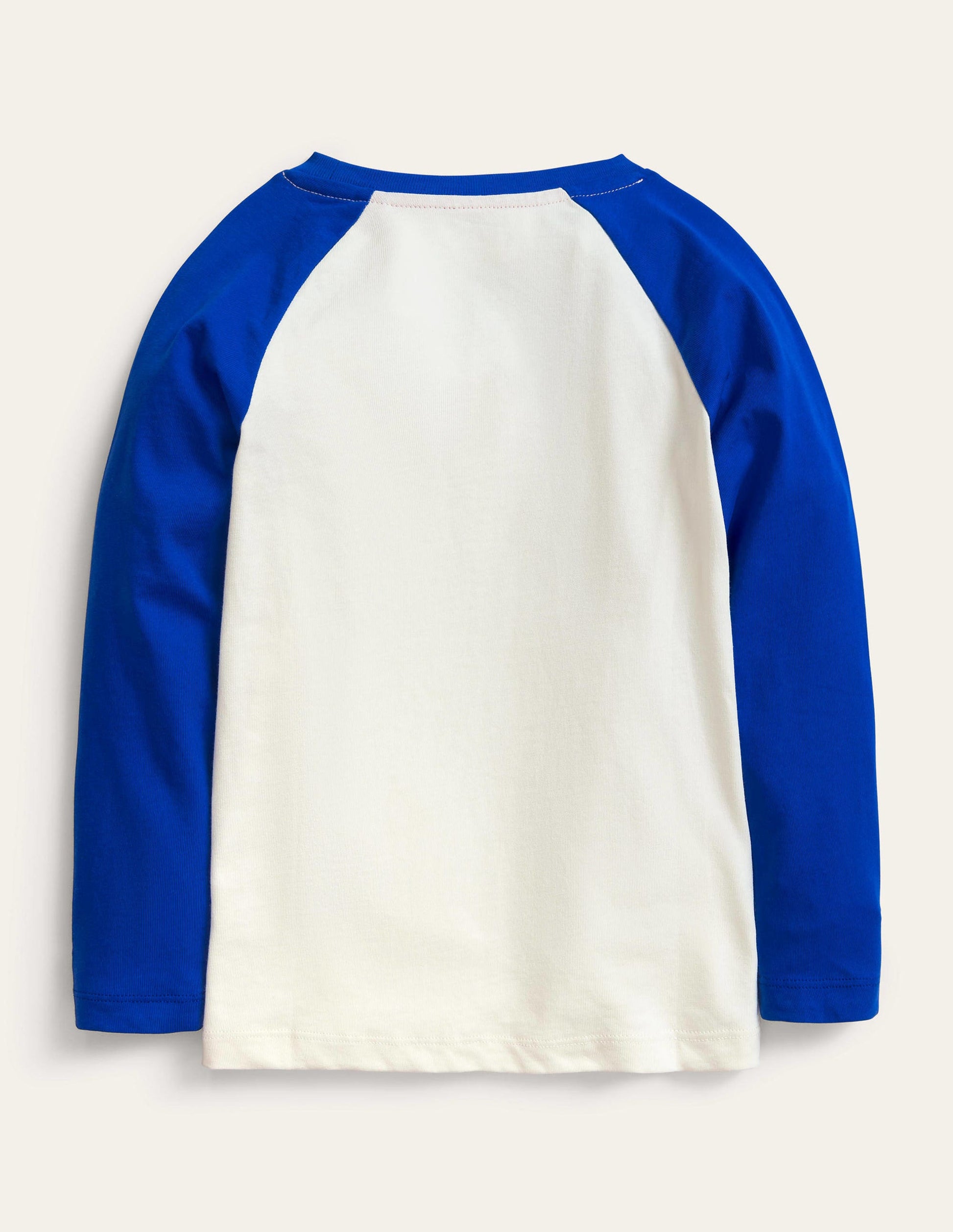 Gemustertes Raglan-Oberteil-Blitzblau, Edelsteine-2
