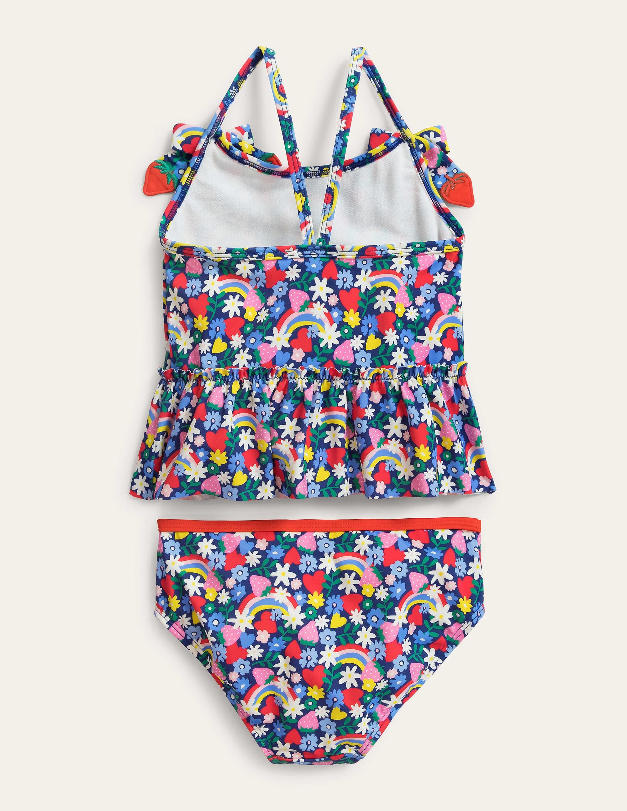 Tankini-Ivoire et motif vaporeux arc-en-ciel multi - Image 2