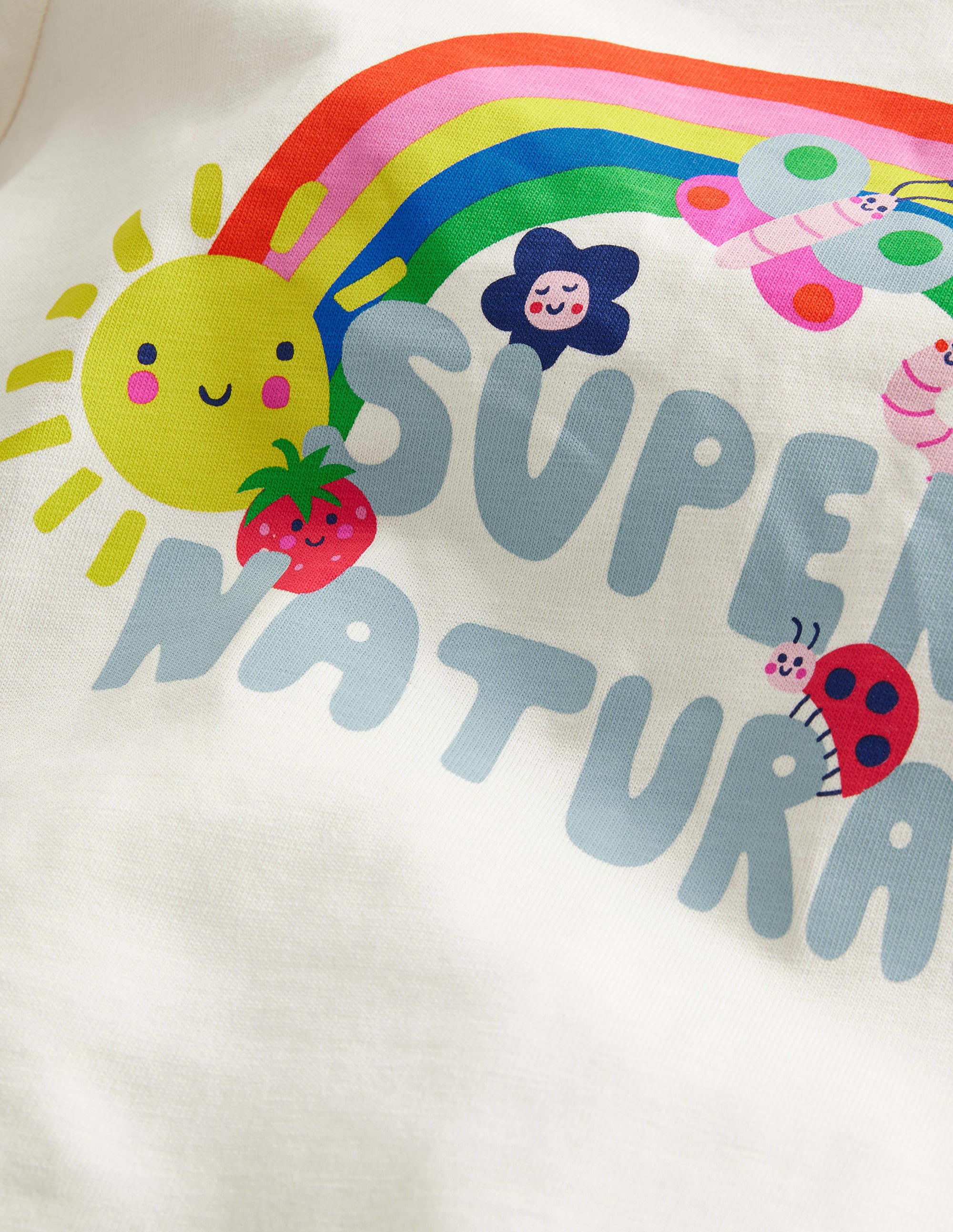 Printed Graphic T-Shirt-Ivory Super Natural - Image 3