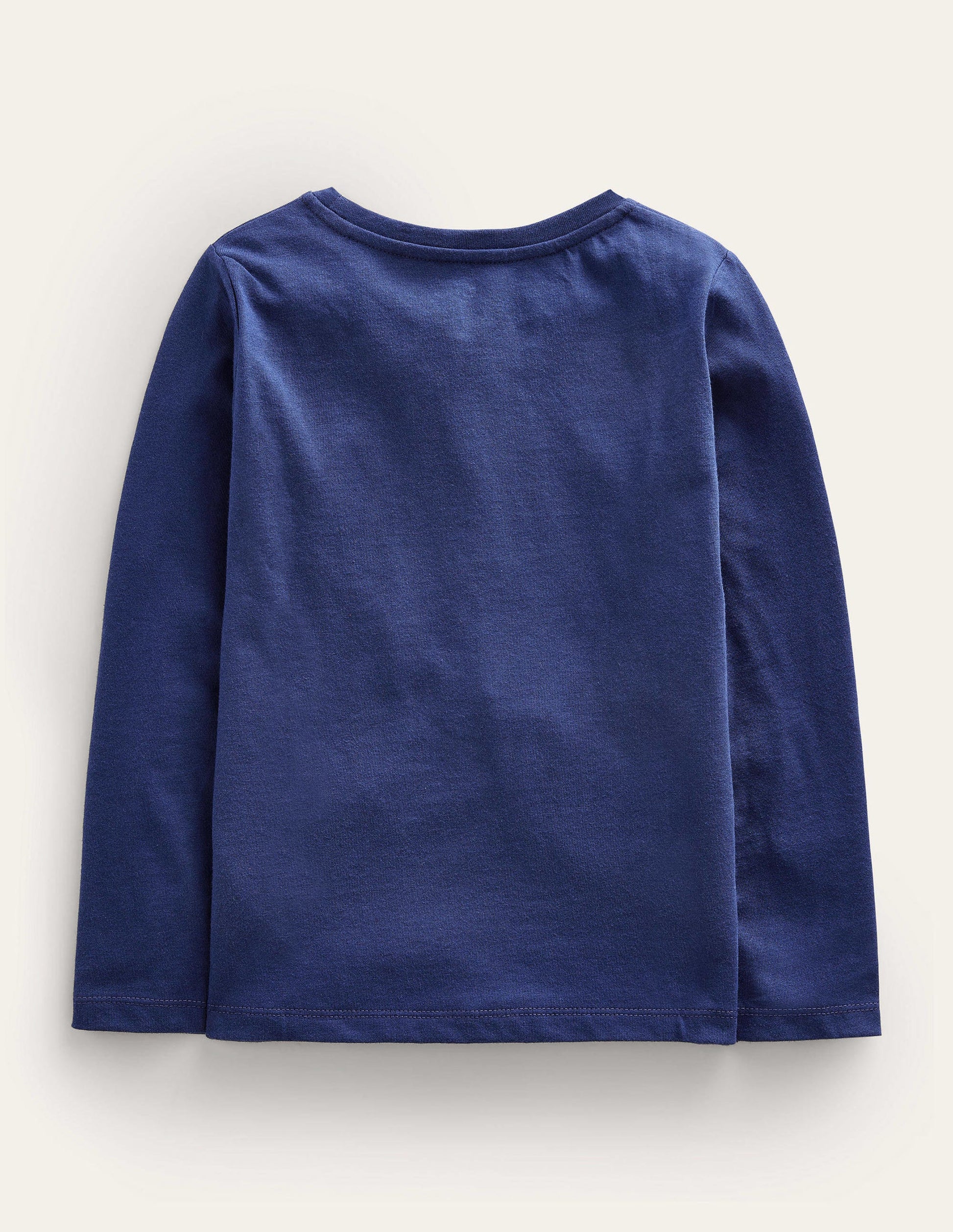 Top à manches longues et appliqué-Cheval bleu tribord-2