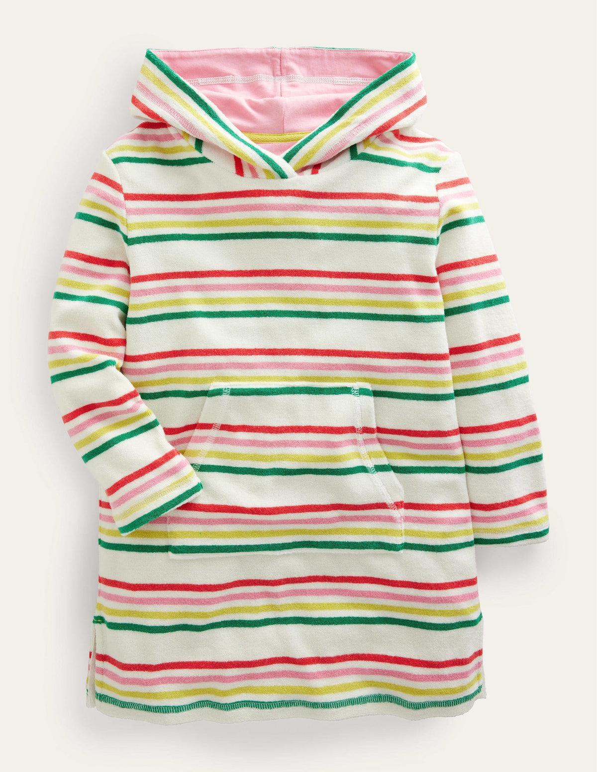 Robe de plage imprimée en éponge-Rayé multi - Image 1