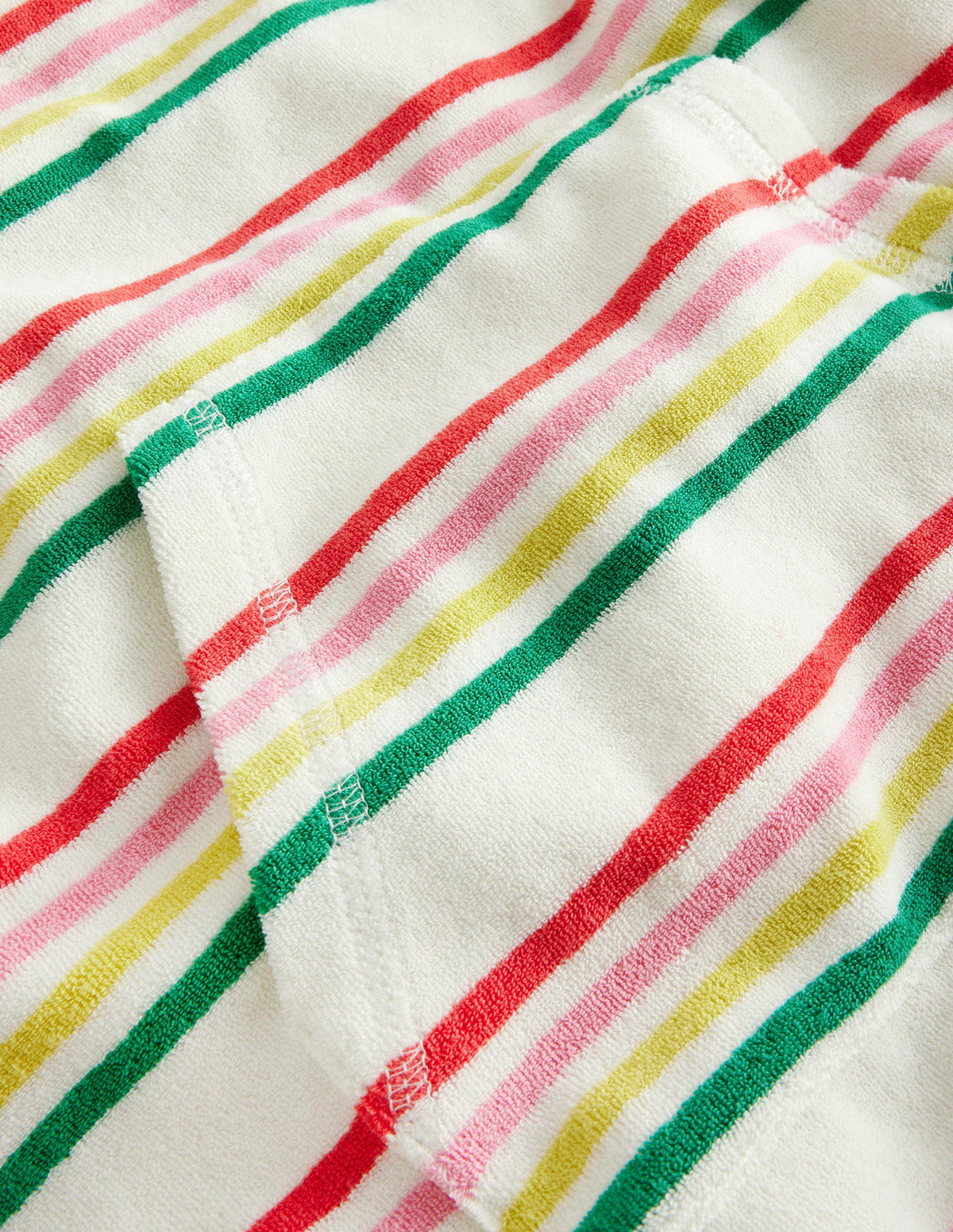 Robe de plage imprimée en éponge-Rayé multi-3