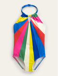 Neckholder-Badeanzug-Bunt