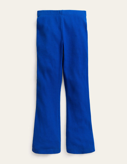 Ausgestellte Jersey-Leggings-Hellblau