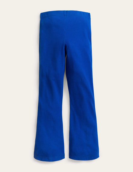 Ausgestellte Jersey-Leggings-Hellblau