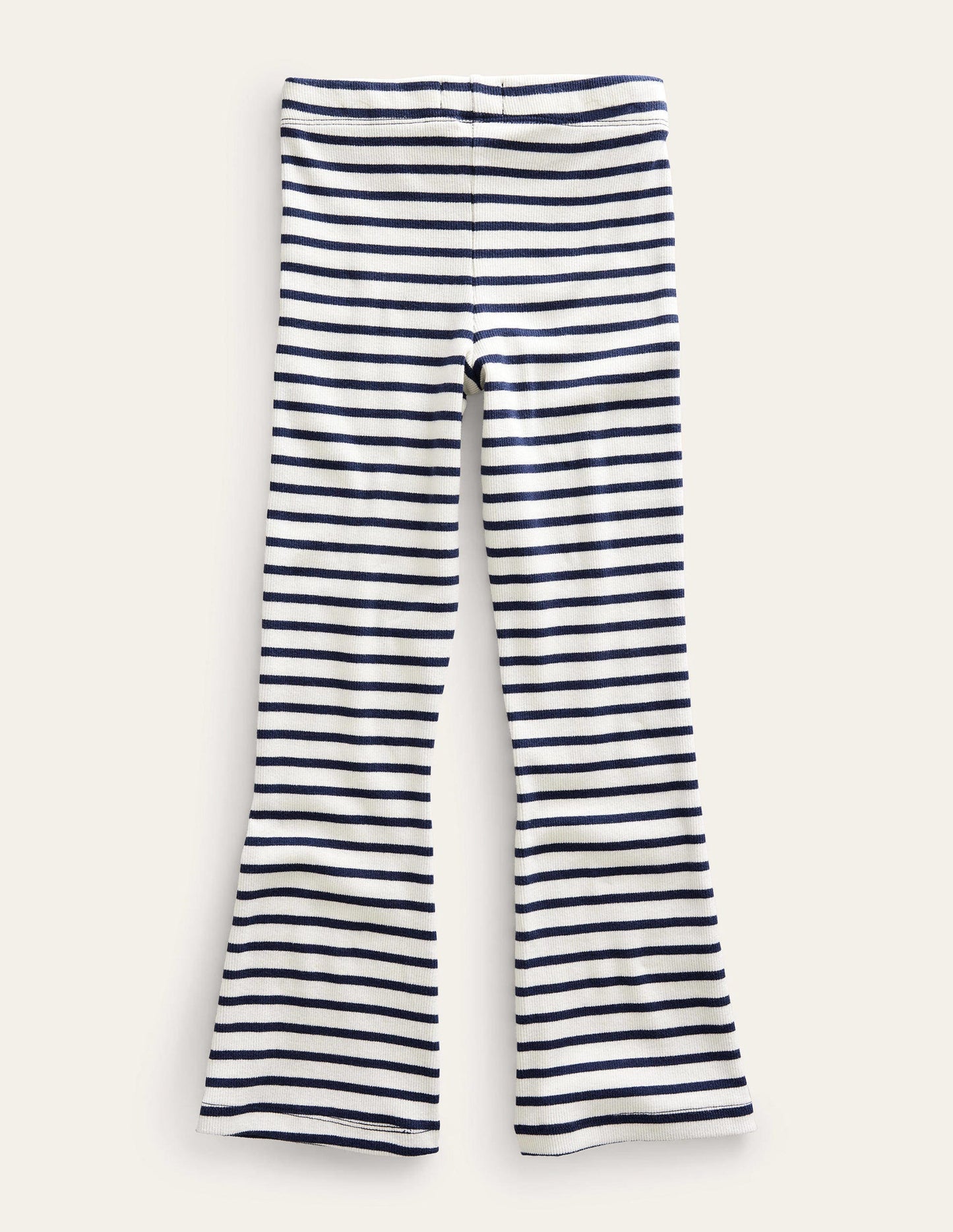 Jersey Kick Flare Leggings-Ivory/Navy