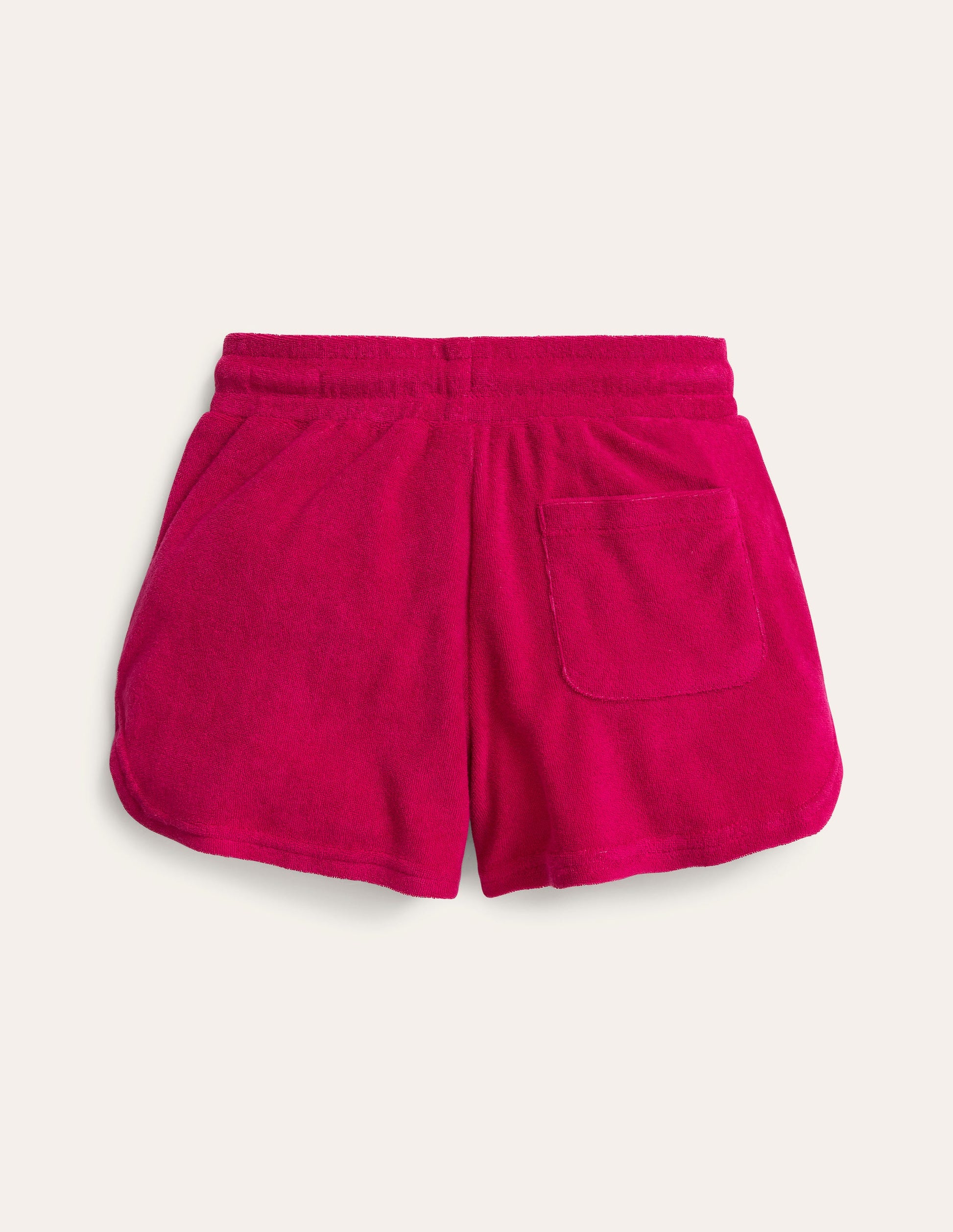 Short en éponge avec appliqué-Sucre d'orge-2