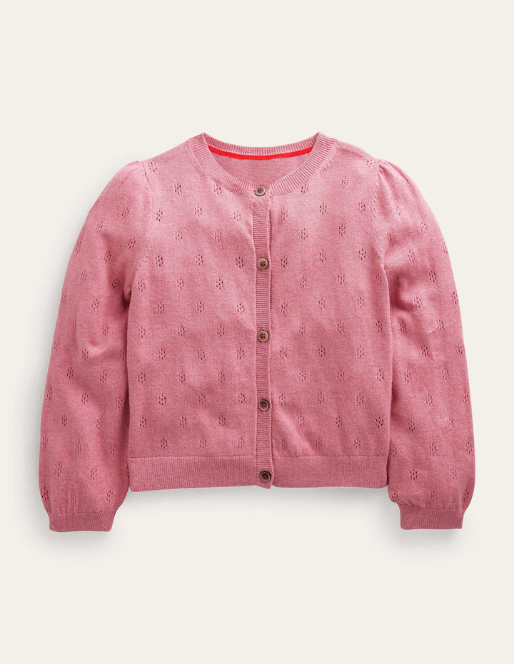 Cotton Cashmere Cardigan-Cameo Pink