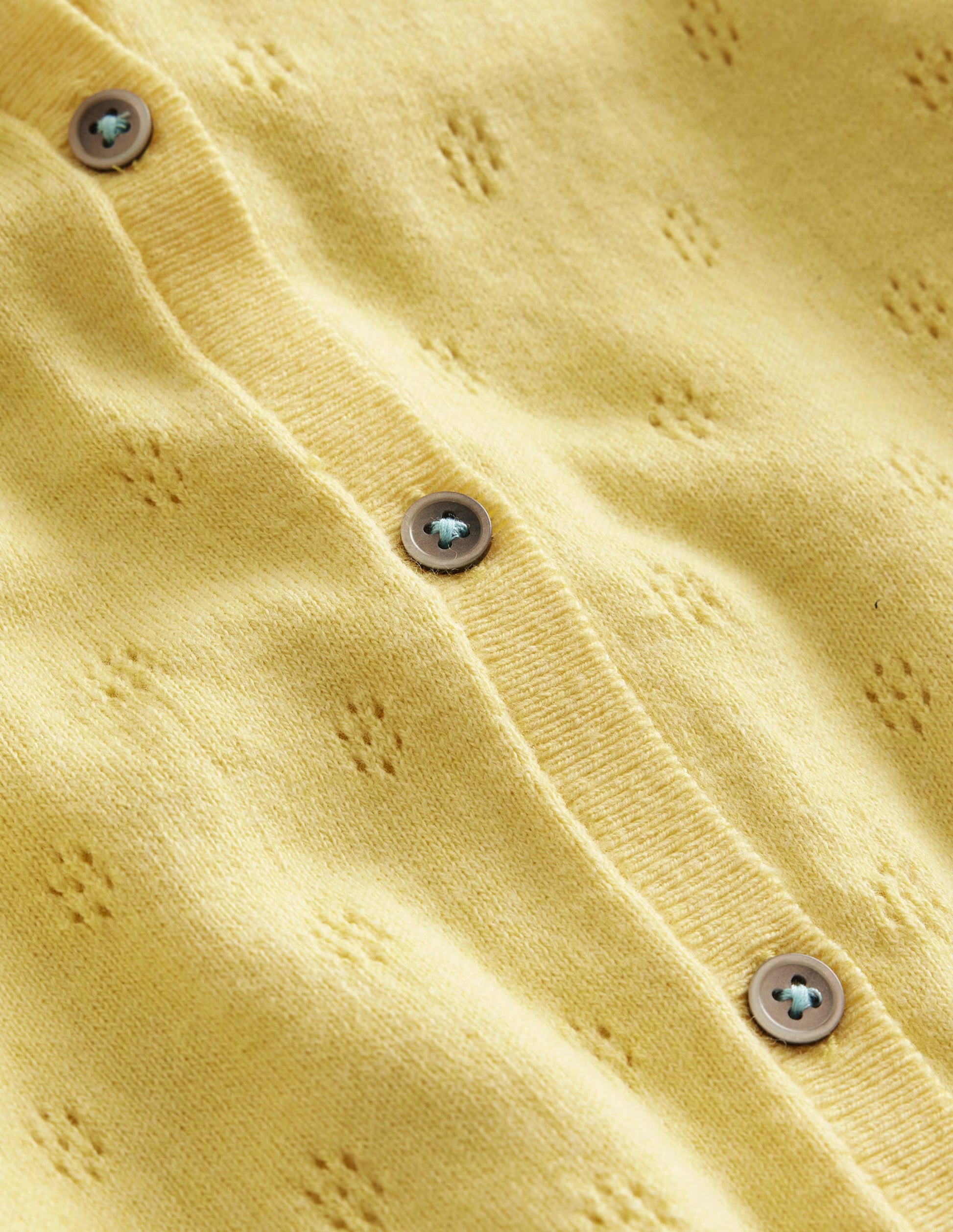 Cotton Cashmere Cardigan-Soft Lemon-3