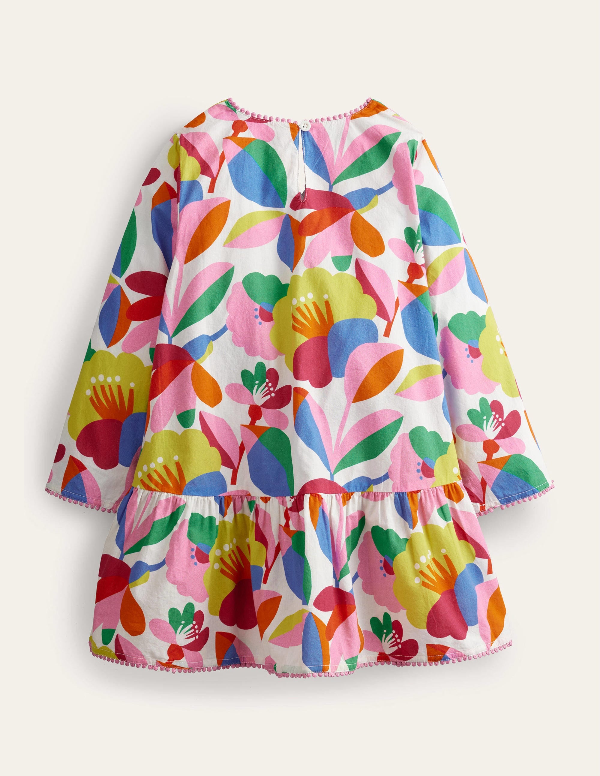 Caftan imprimé à manches longues-Ivoire, motif Fabulous Floral multi - Image 2