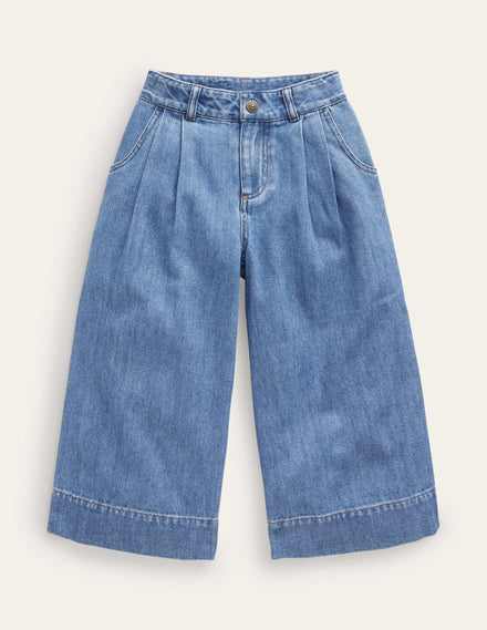 Baggy-Jeans-Mittleres Vintageblau