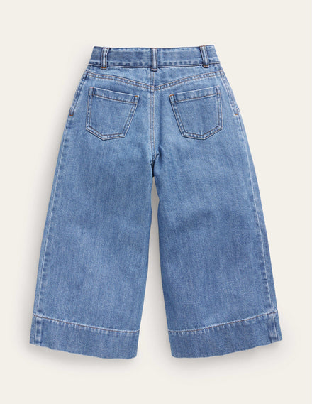 Baggy-Jeans-Mittleres Vintageblau