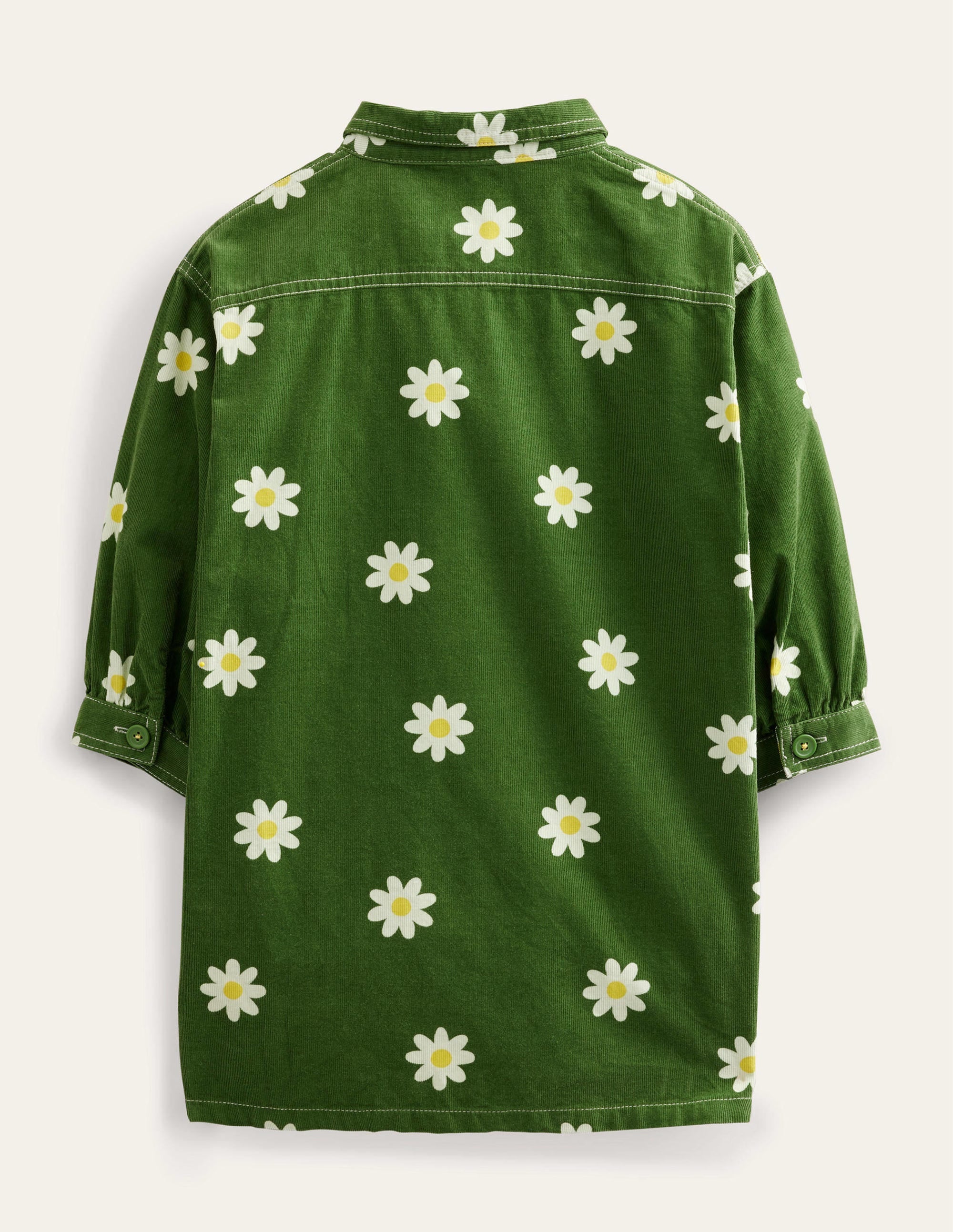 Utility Dress-Safari Green Daisy Stamp - Image 2