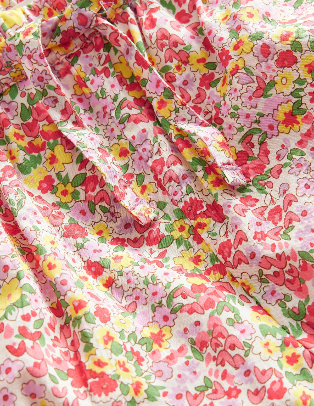 Shorts mit besticktem Saum-Pfirsichbowle, Blumenmuster - Image 3
