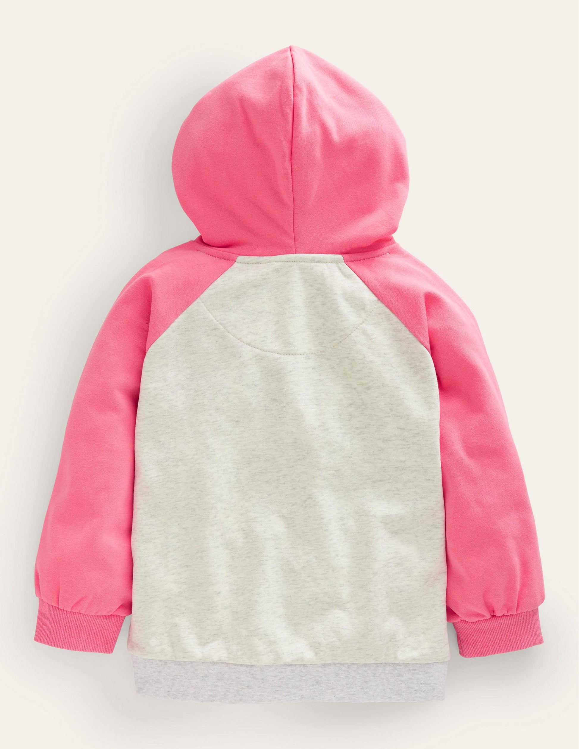 Volume Sleeve Logo Hoodie-Oatmeal Marl/Crab Apple-2