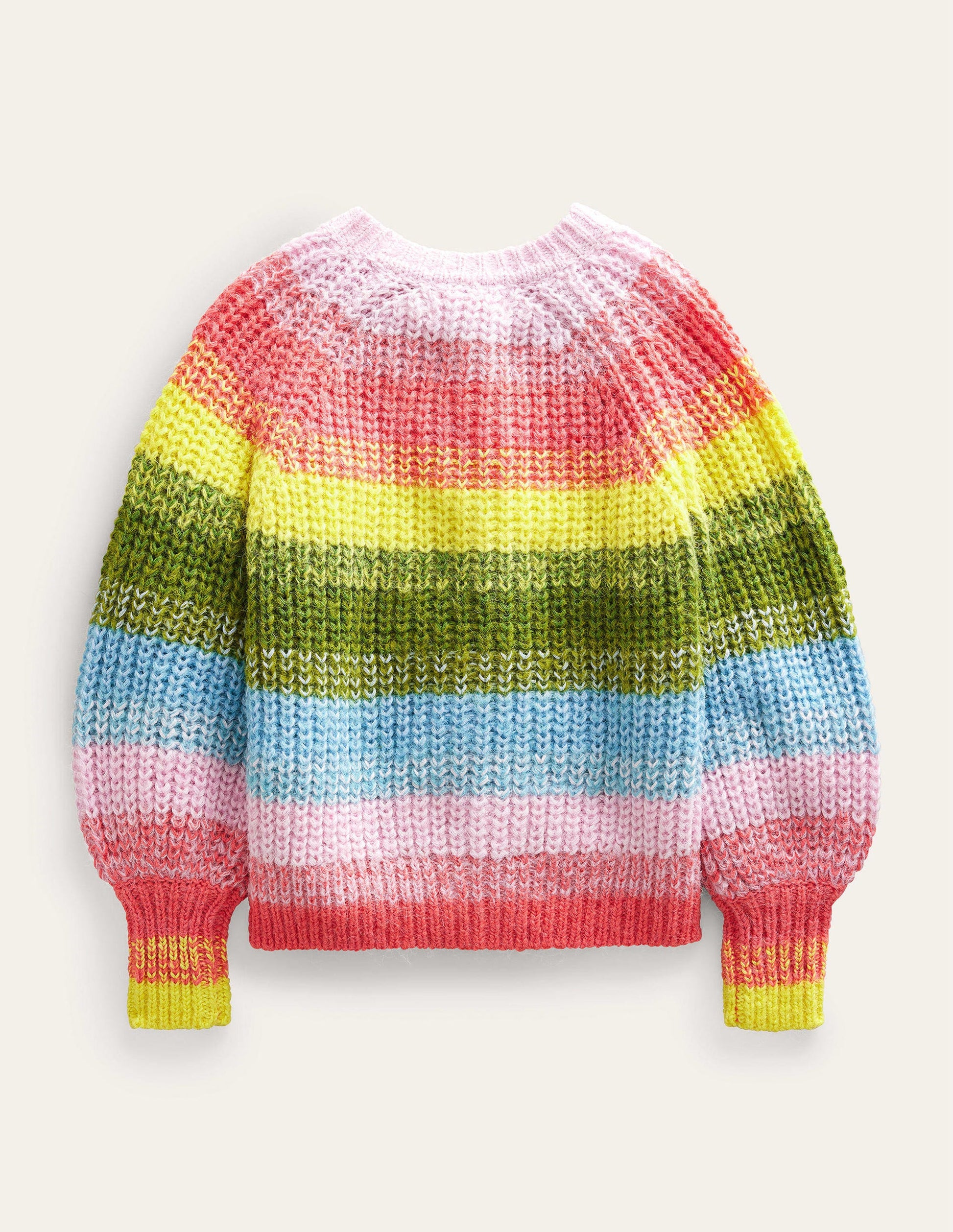 Cardigan mit Regenbogen-Farbverlauf-Bunt-2
