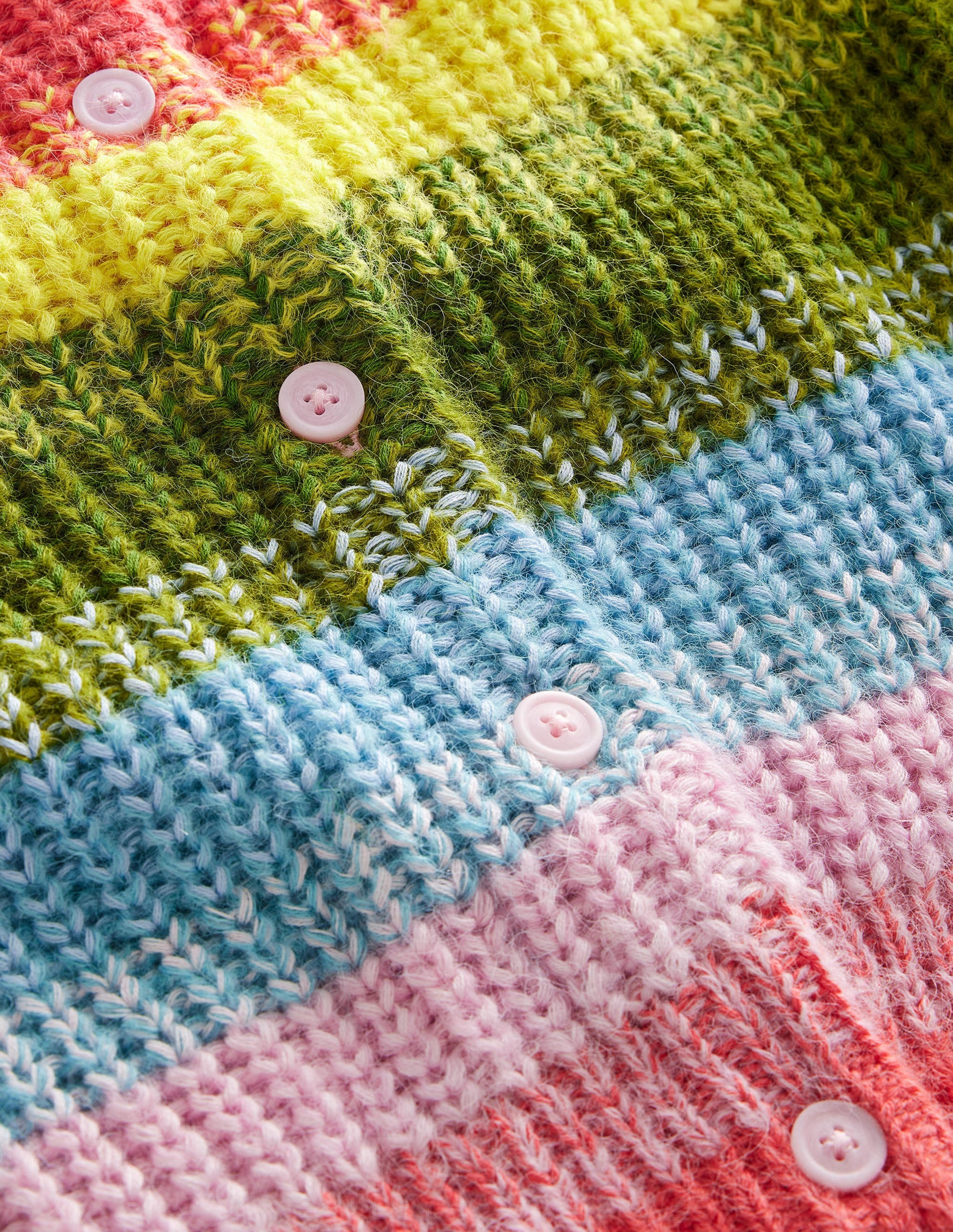 Cardigan mit Regenbogen-Farbverlauf-Bunt - Image 3