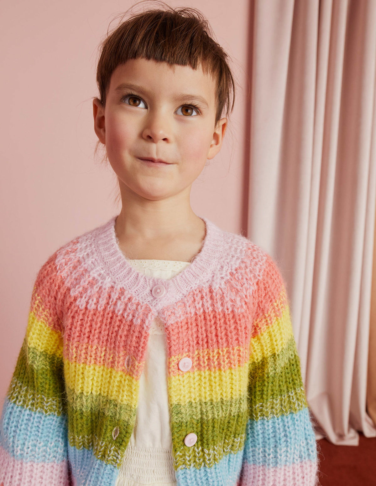Cardigan mit Regenbogen-Farbverlauf-Bunt - Image 5