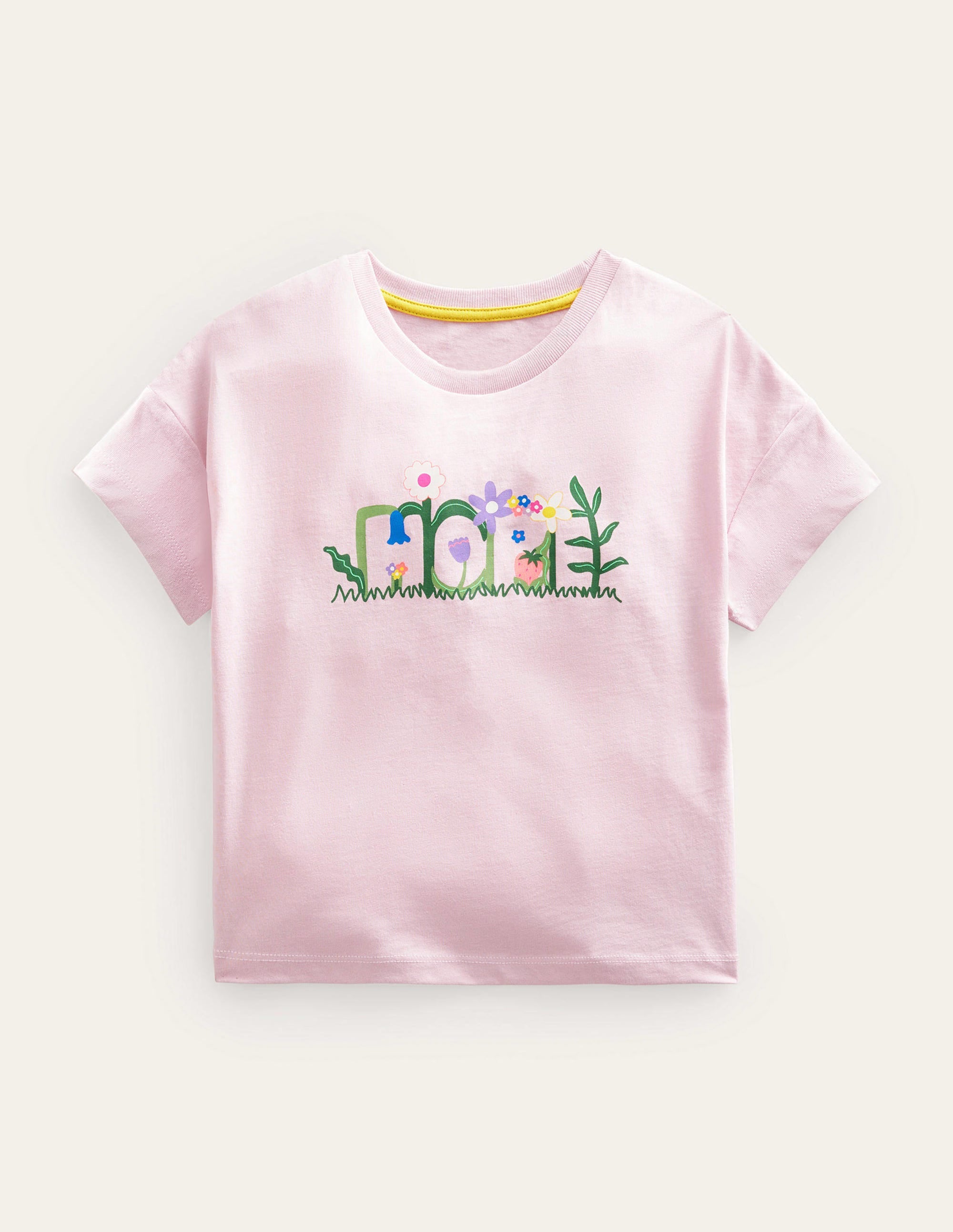 T-shirt à imprimé graphique-Motif Hope rose français - Image 1