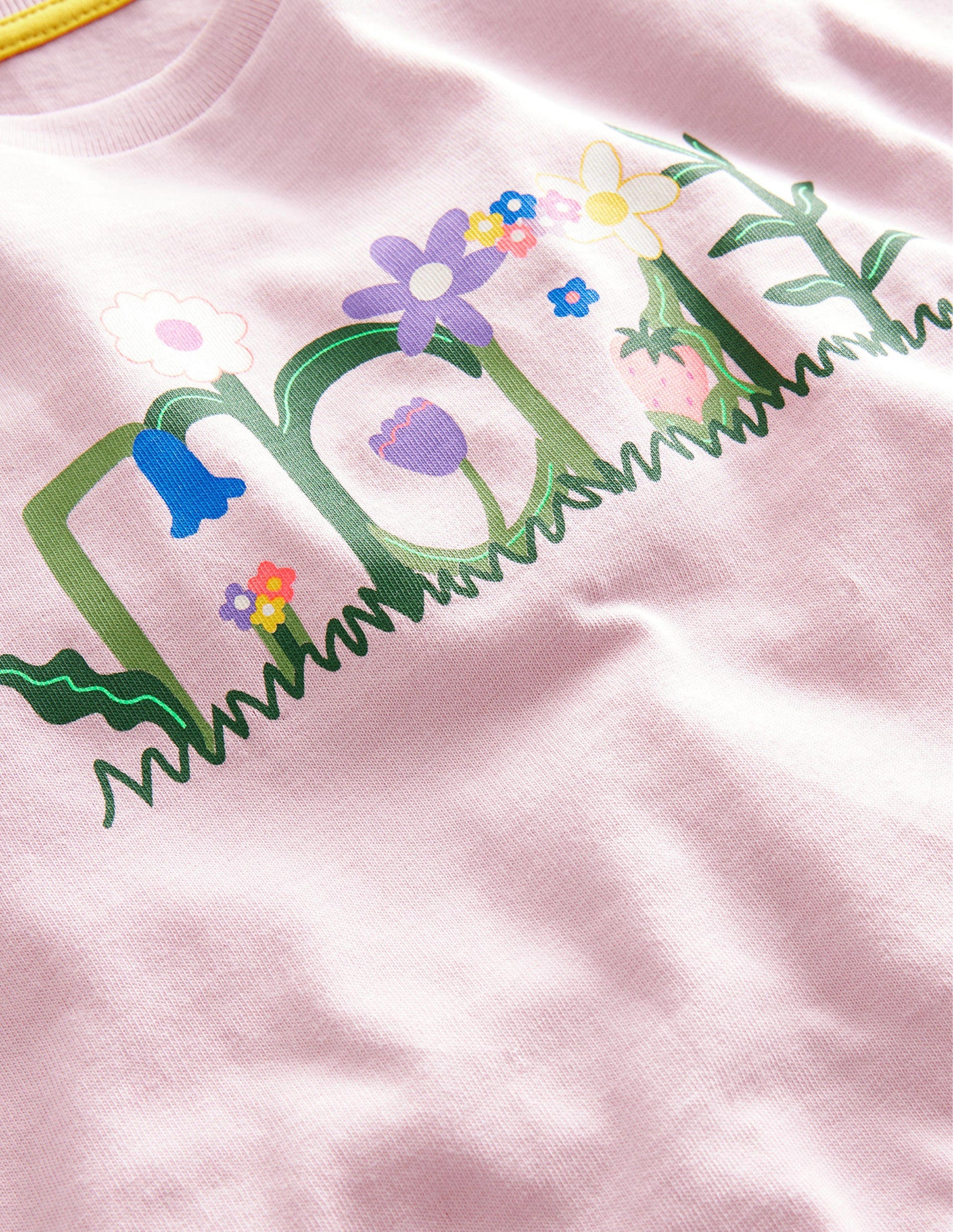 T-shirt à imprimé graphique-Motif Hope rose français-3