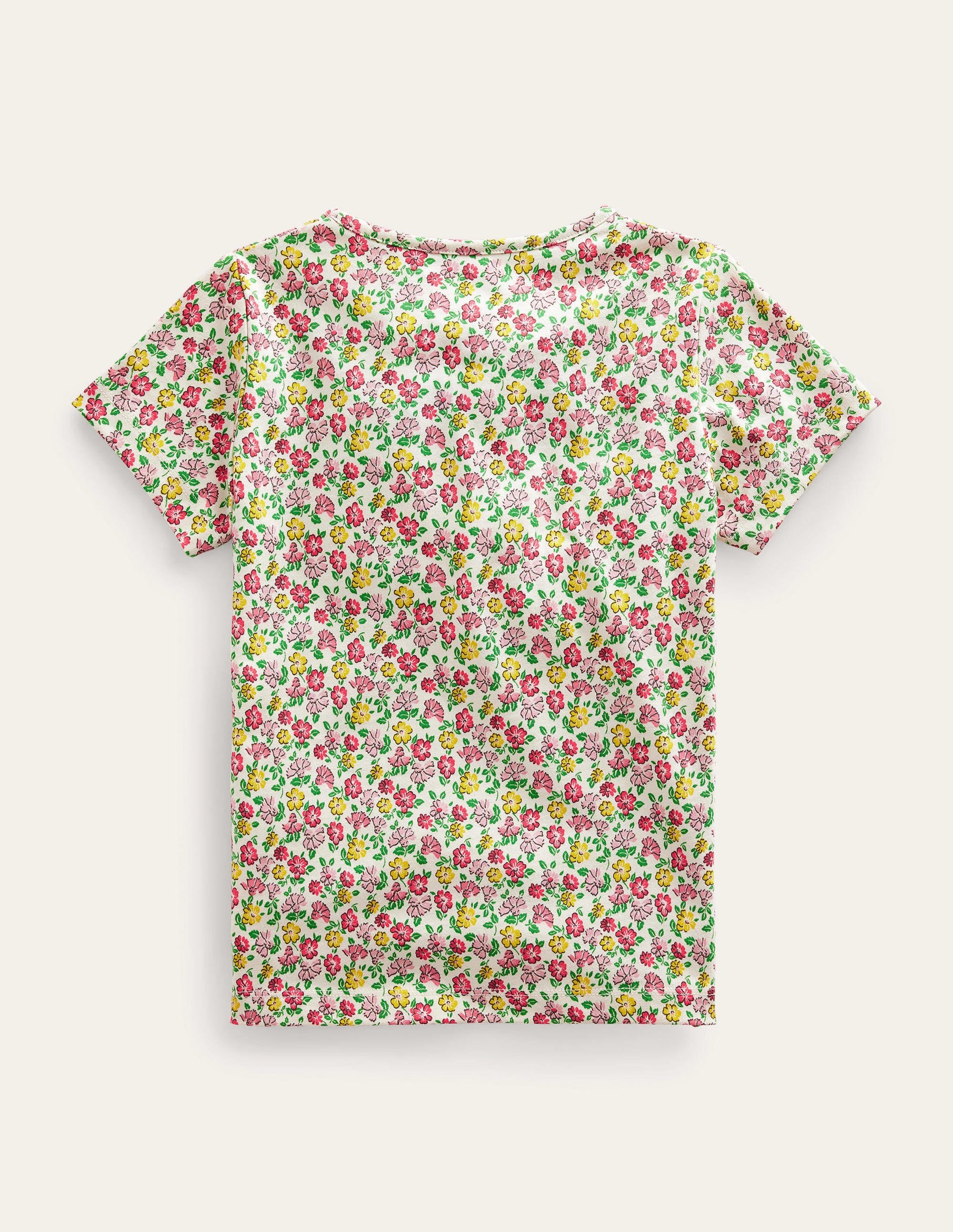 Foil Printed Slogan T-shirt-Vanilla Pod Floral - Image 2