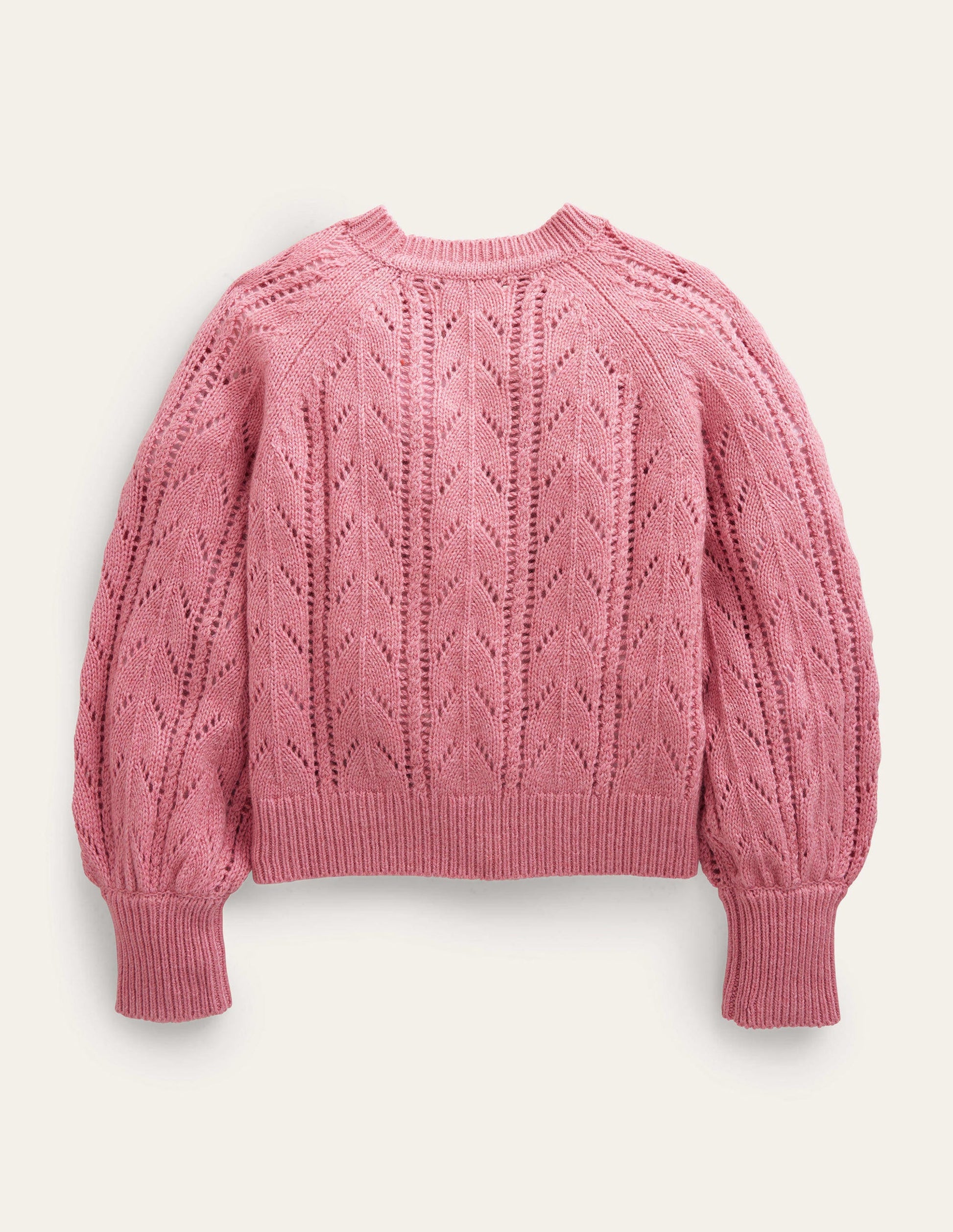 Lockerer strukturierter Pullover-Mandelblütenrosa-2