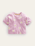 Relaxed T-shirt-Soft Lavender Daisies