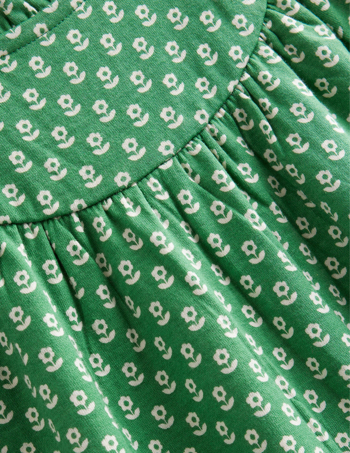 Leichtes Sweatshirtkleid-Berggrün, Blumen - Image 3
