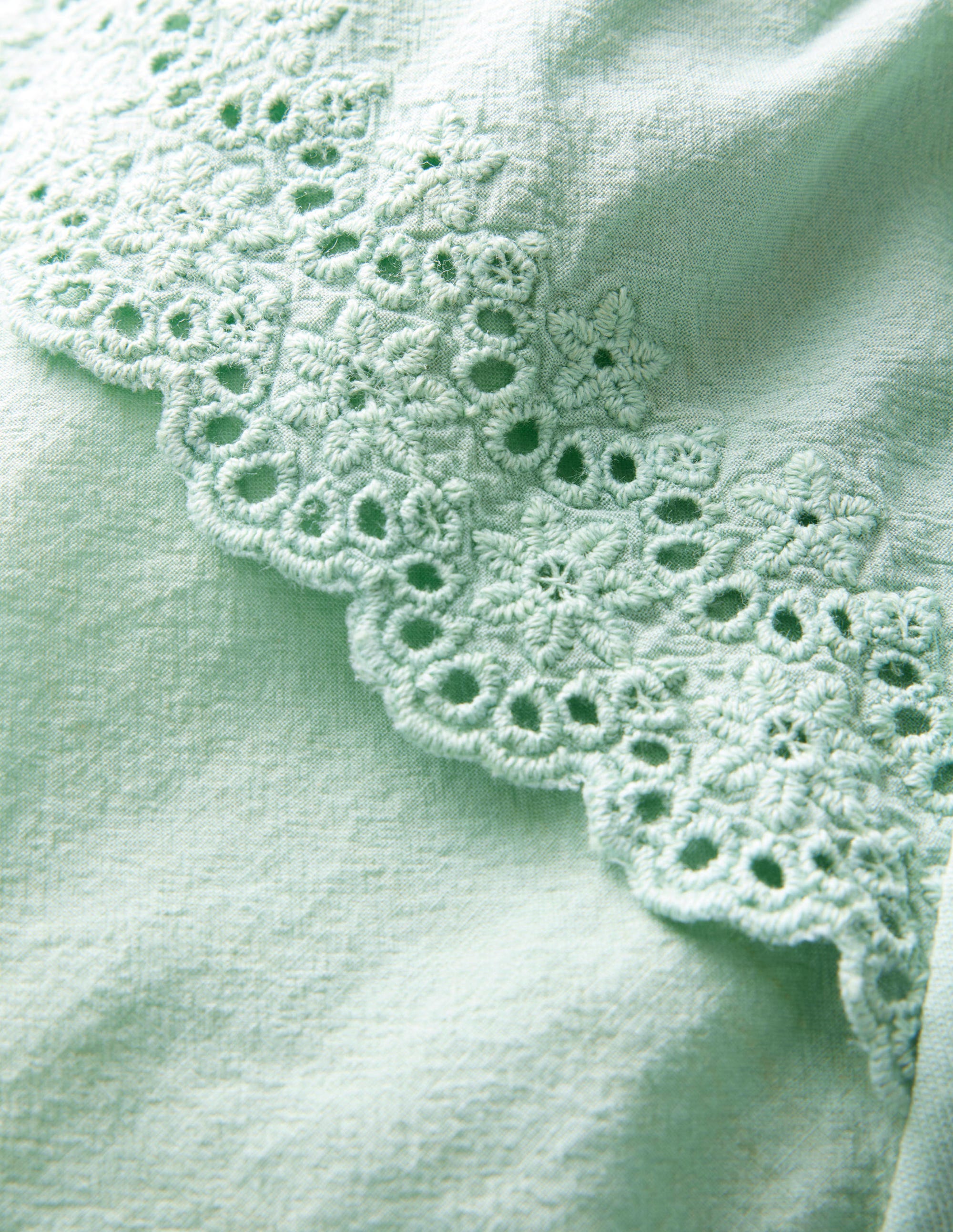 Mix-T-Shirt mit Stickerei-Salbeigrün - Image 3
