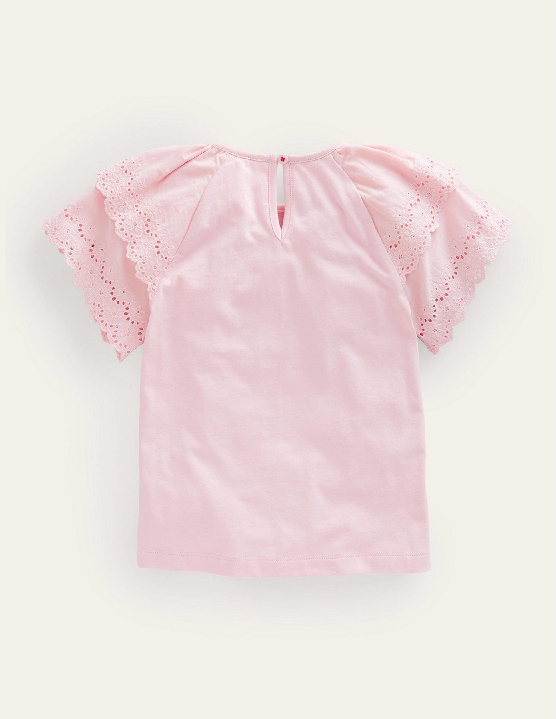 Mix-T-Shirt mit Stickerei-Delfinrosa-2