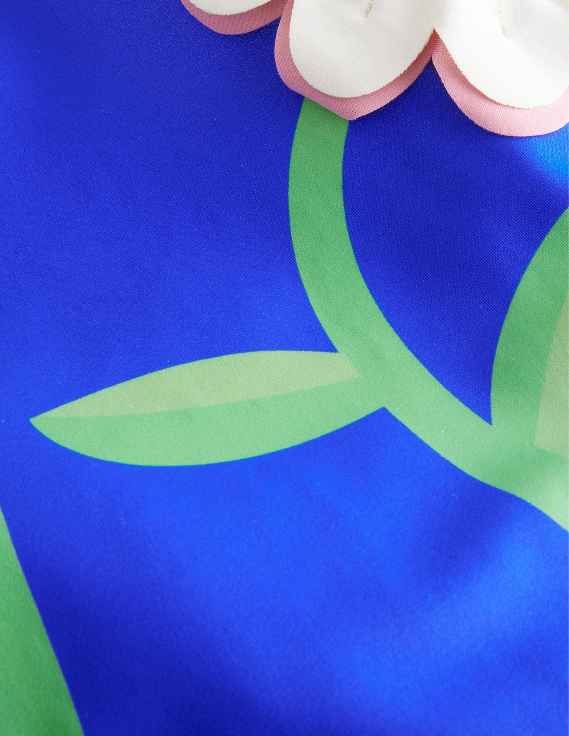 Badeanzug mit Blumen-Cut-outs-Kobaltblau, Blumen-5