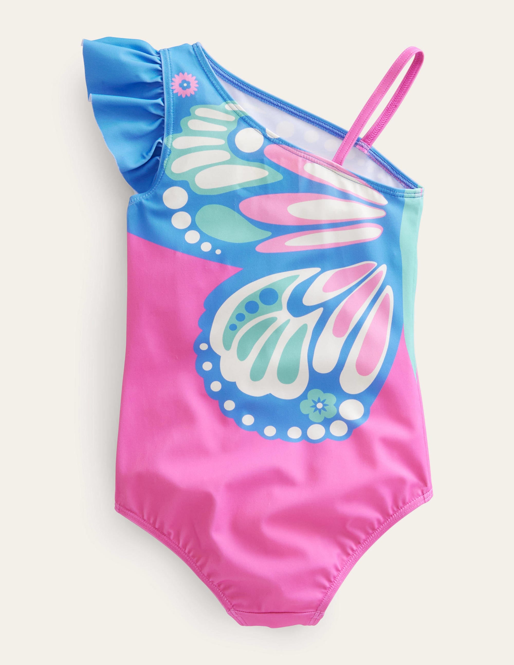 Maillot de bain à motif papillon-Rose angélique - Image 2