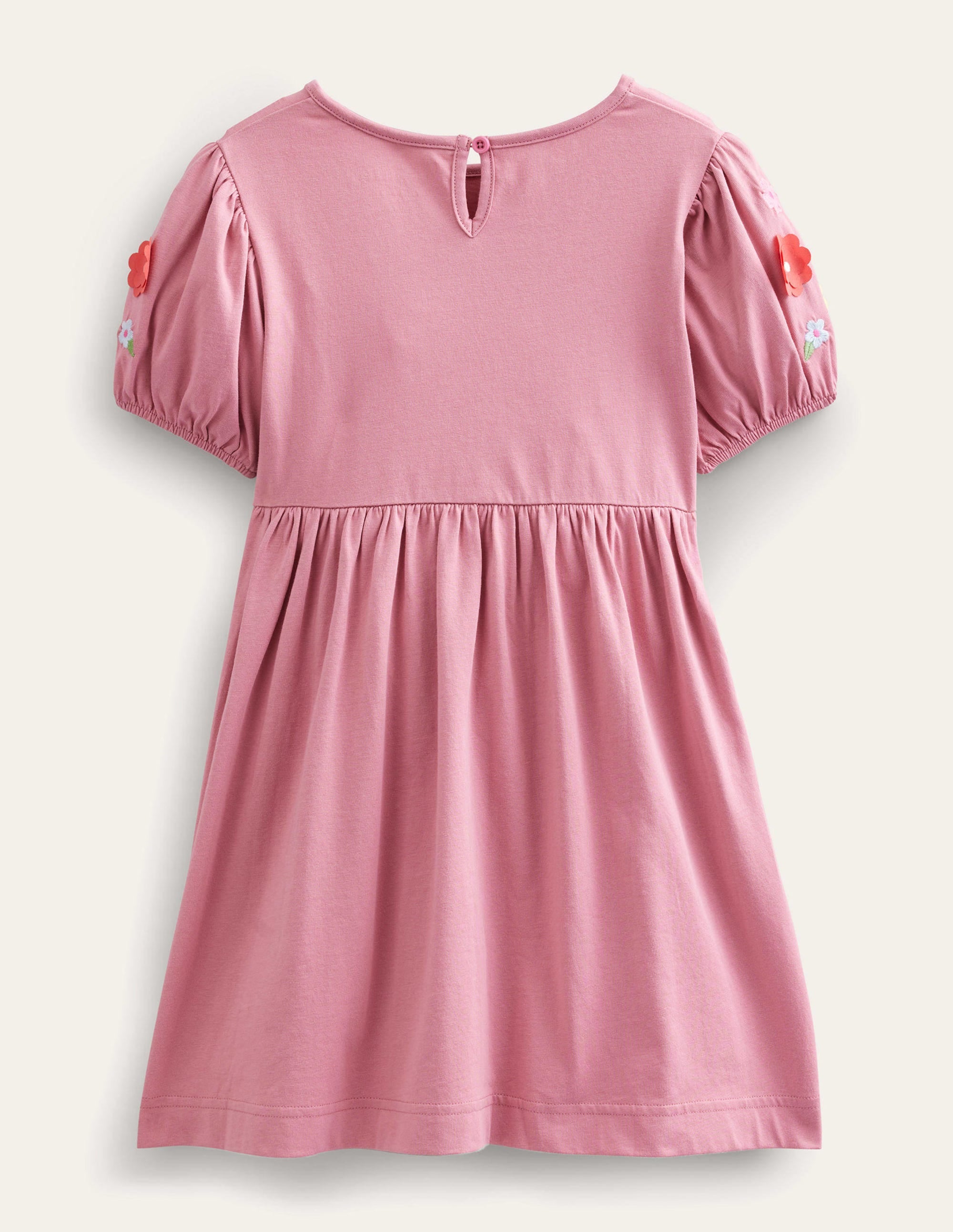 Jerseykleid mit Applikation-Kirschblütenrosa, Häschen - Image 2
