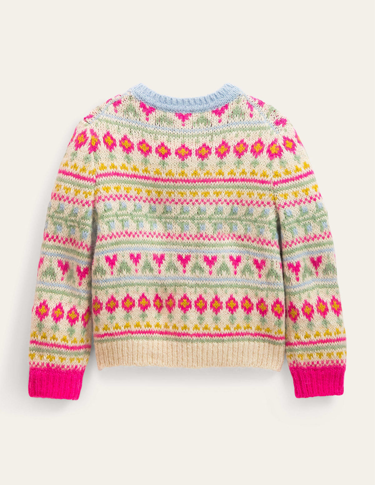 Flauschiger Fair-Isle-Cardigan-Bunt - Image 2