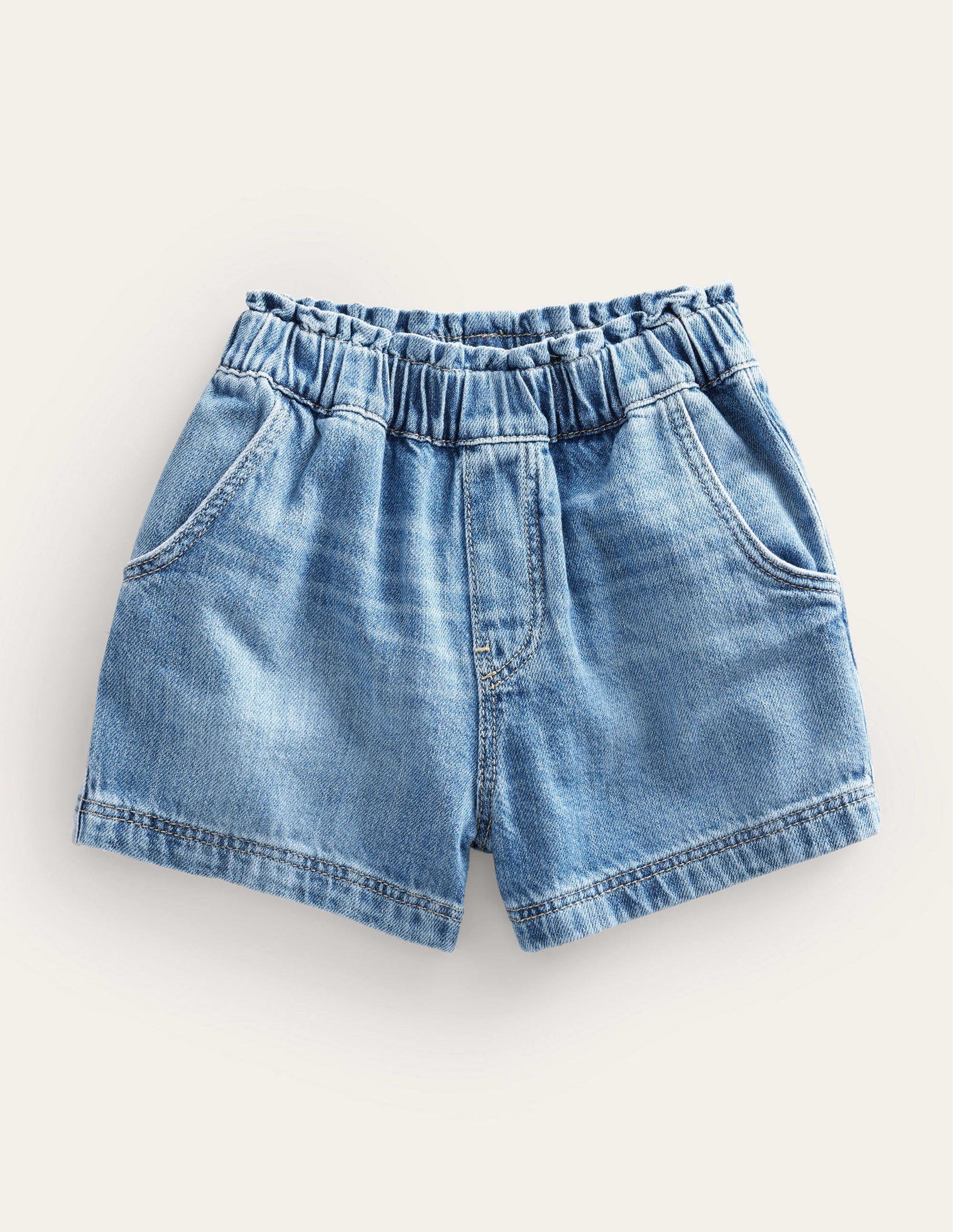Shorts zum Hineinschlüpfen-Helles Vintageblau-1