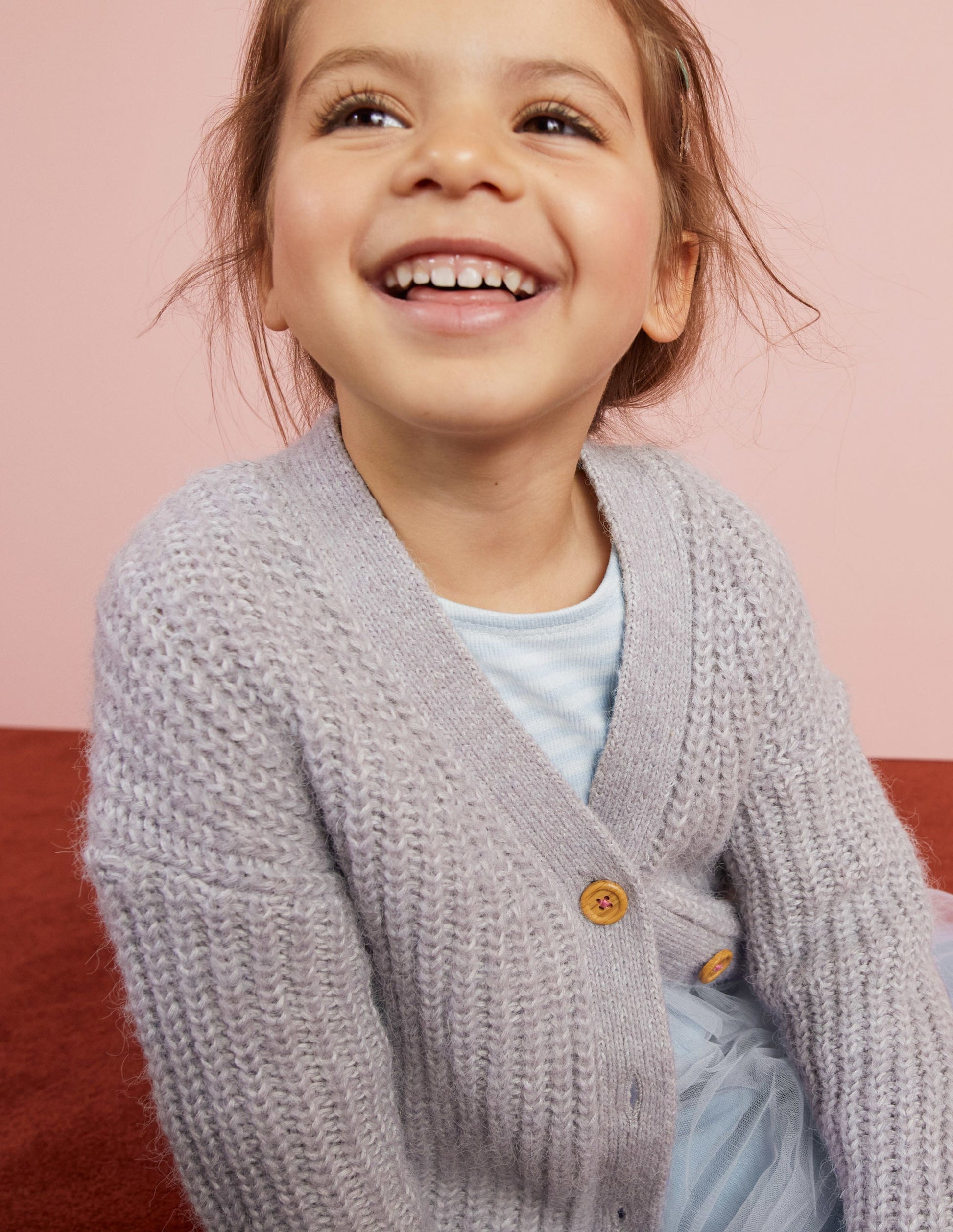 Gilet duveteux-Argenté chiné-5