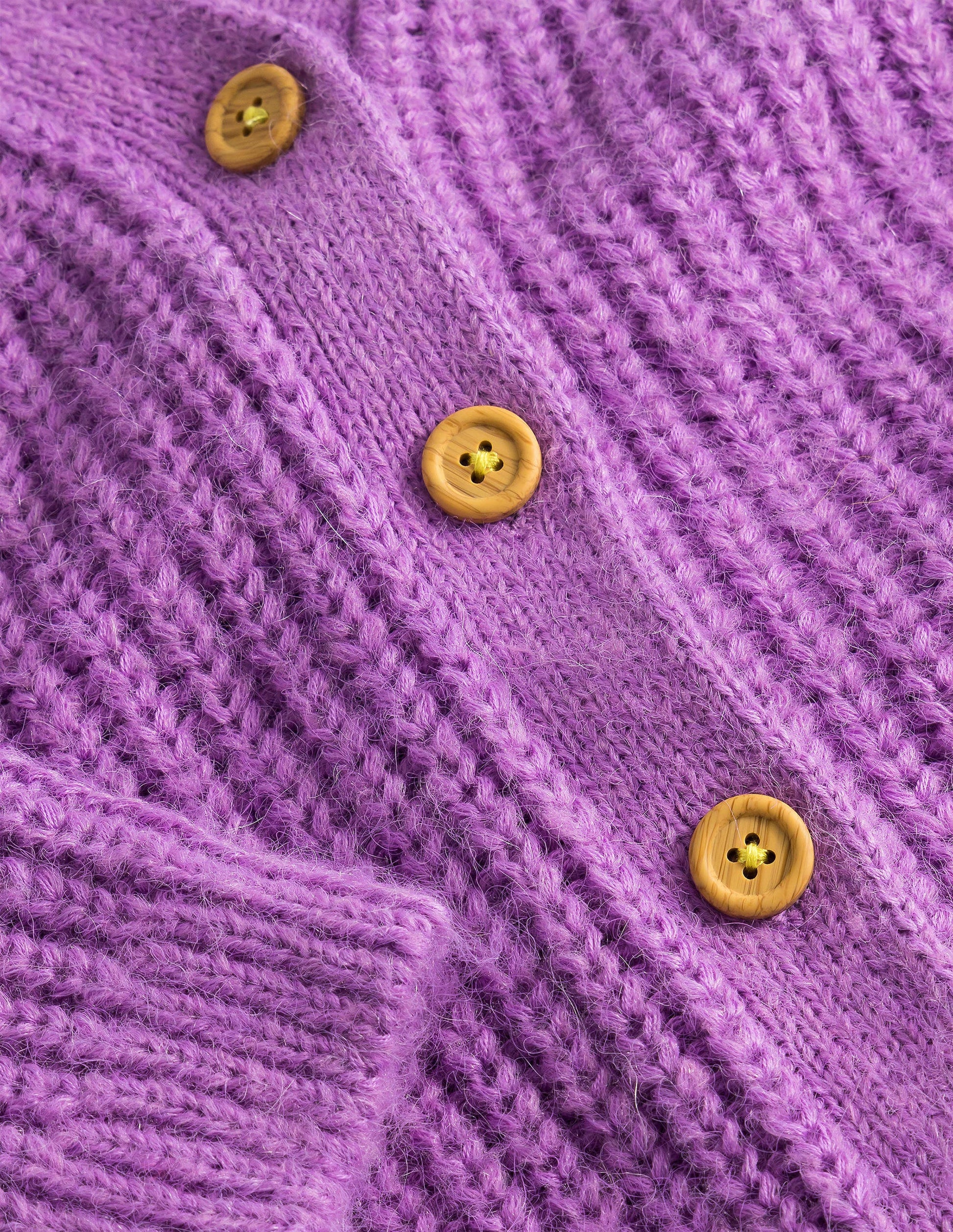 Flauschiger Cardigan-Lila-3