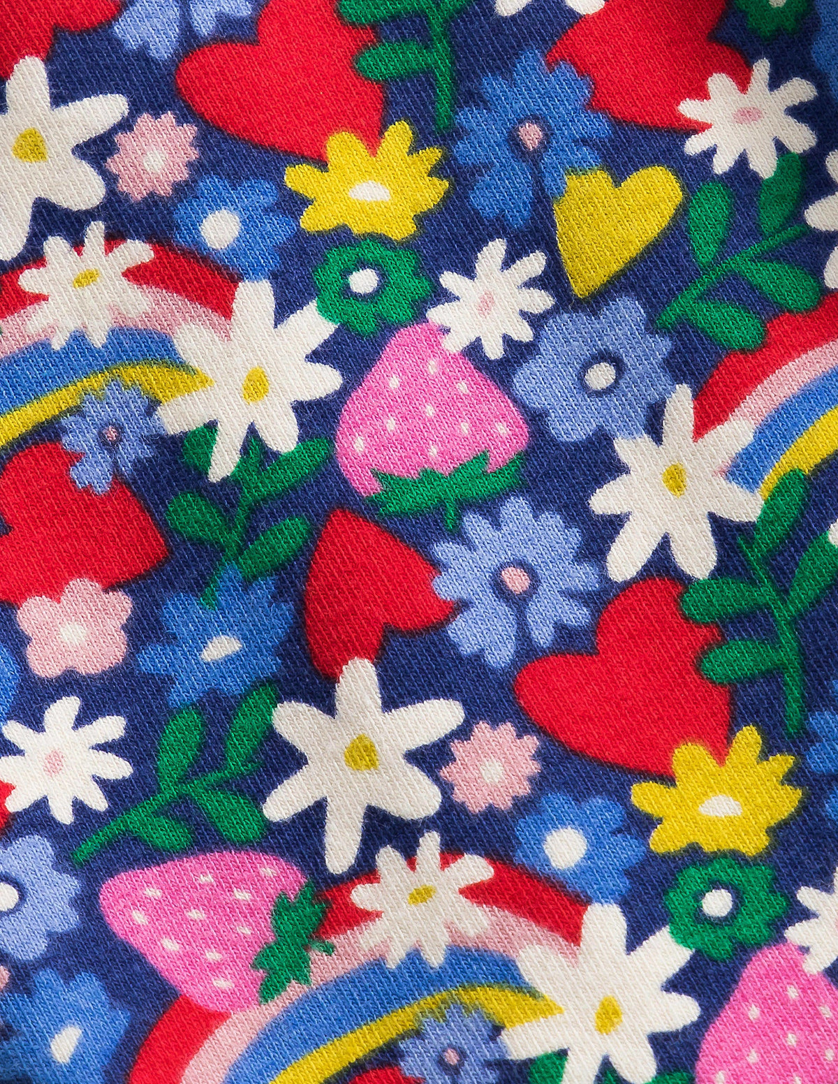 Leggings mit leichtem Schlag und Druck-Bunt, Regenbogenblumen-3