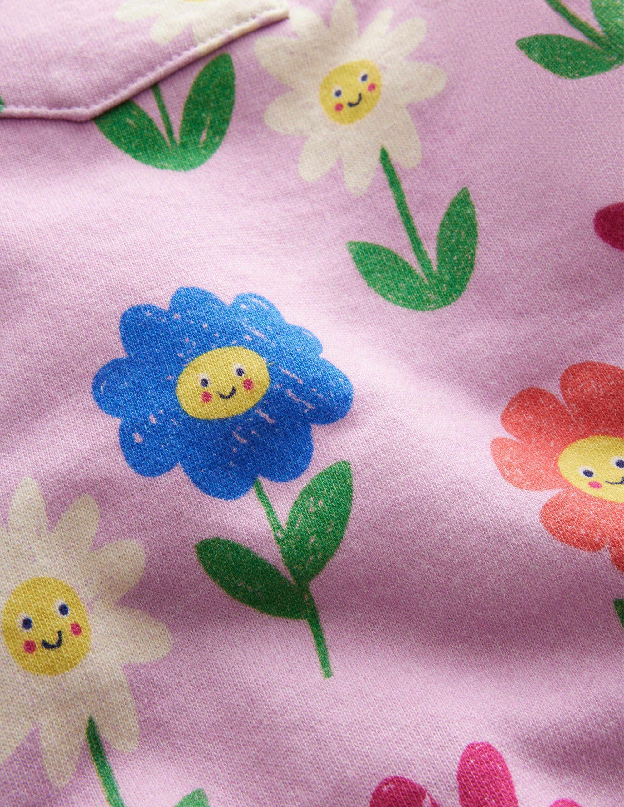 Gemusterte Jogginghose-Pastellrosa, Blumen - Image 3