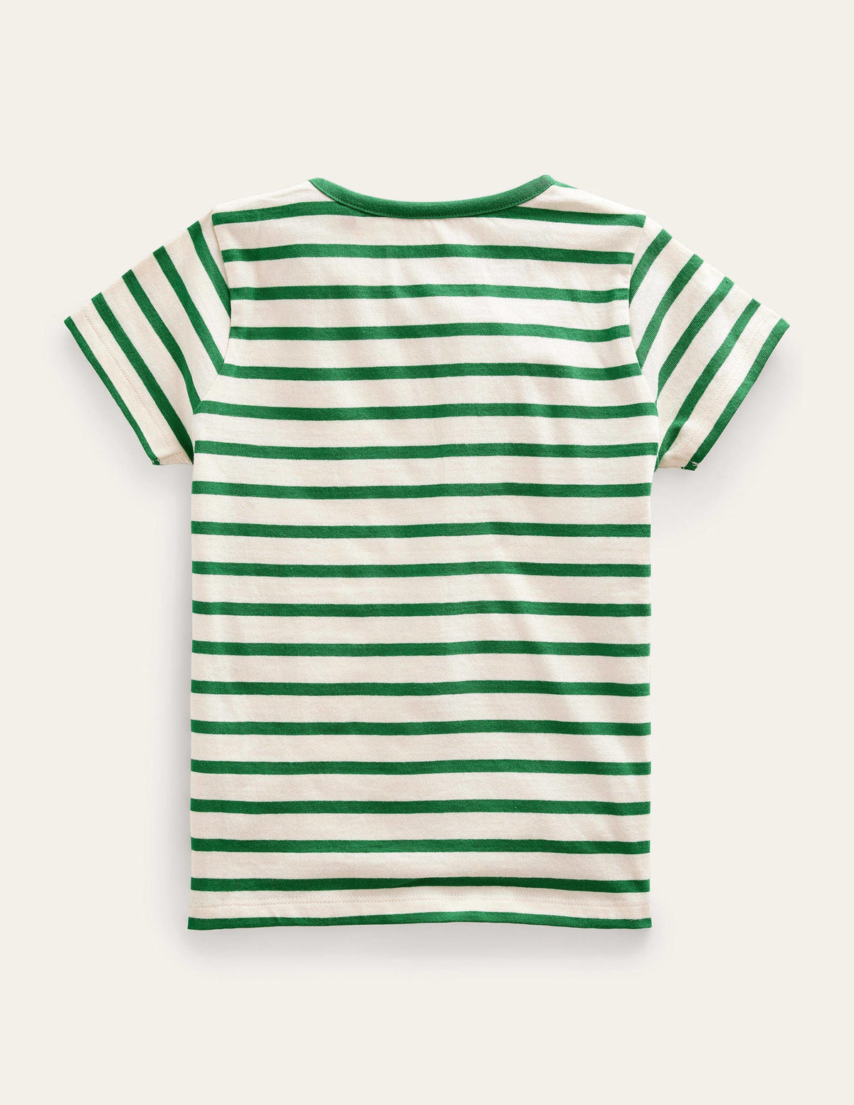 T-Shirt mit Flatterdetails-Schottengrün/Vanille - Image 2