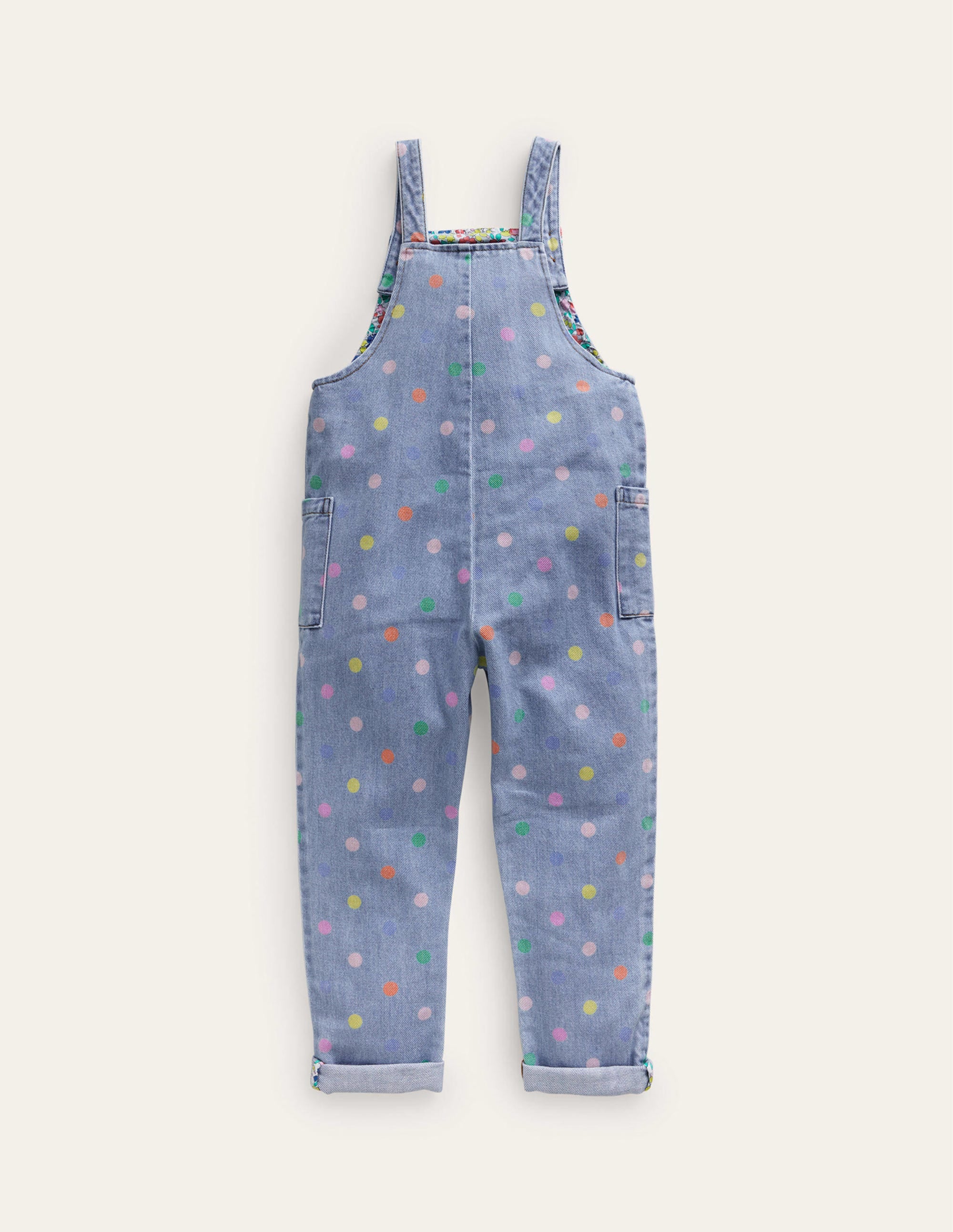 Salopette décontractée-Pois multi denim - Image 2