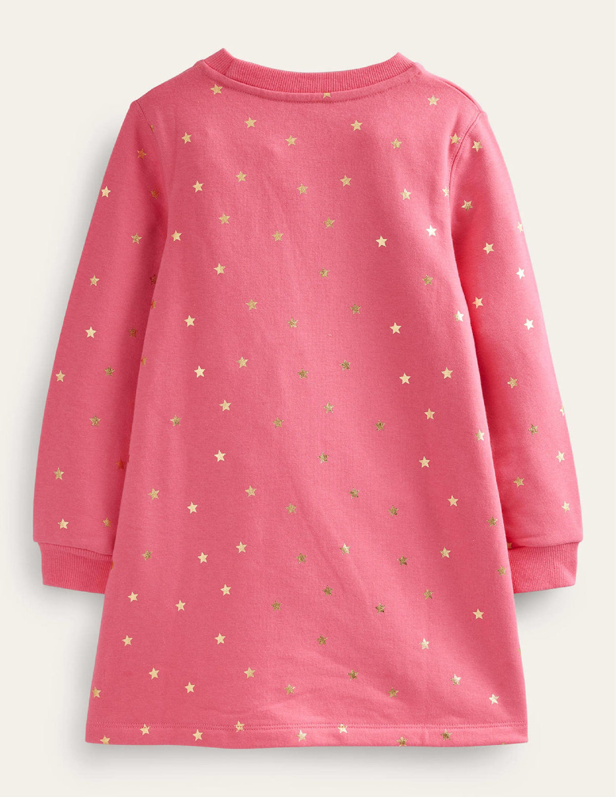 Kuscheliges Sweatshirt-Kleid mit Applikationen-Puderrosa Tiere der Arktis-2