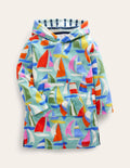 Poncho en éponge-Voiles multi