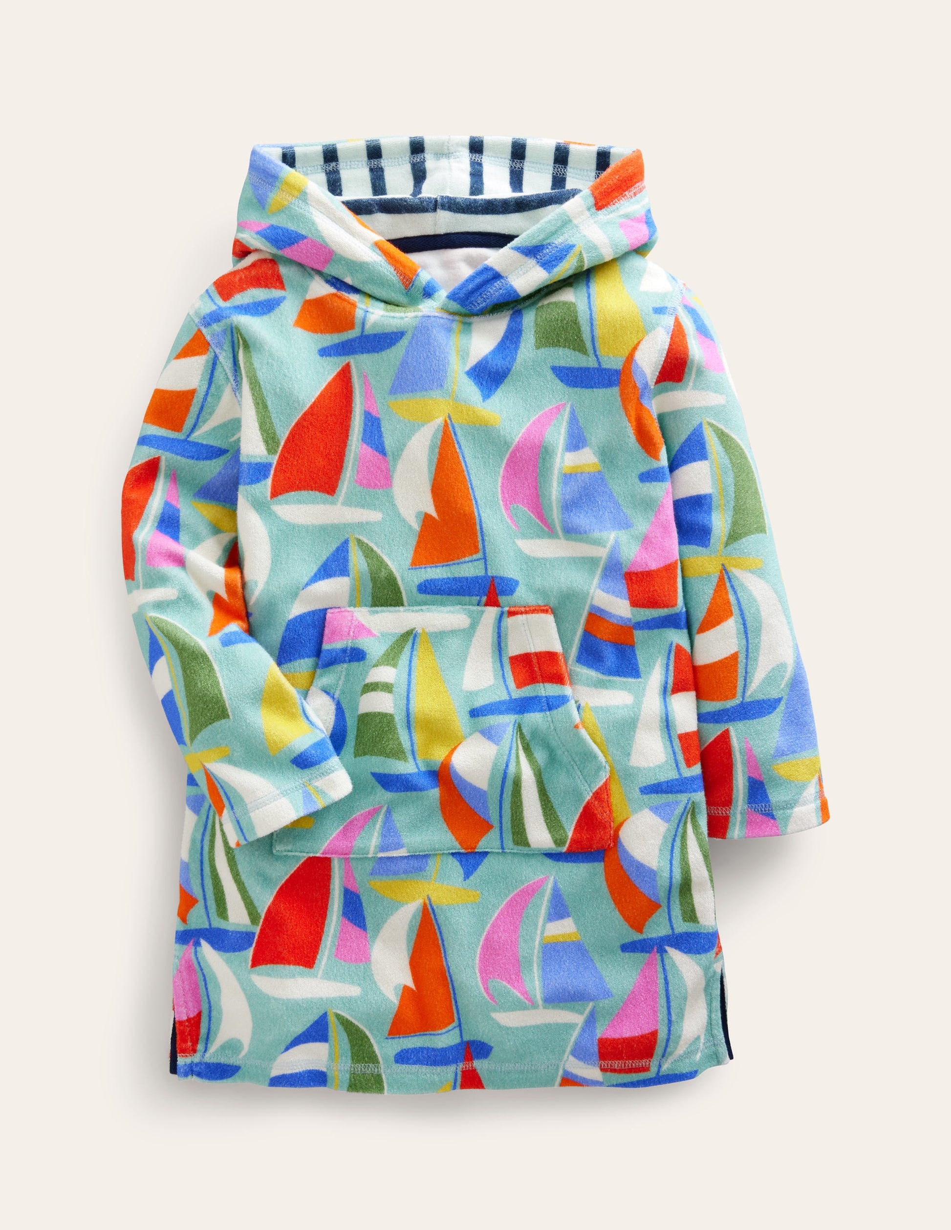 Poncho en éponge-Voiles multi-1