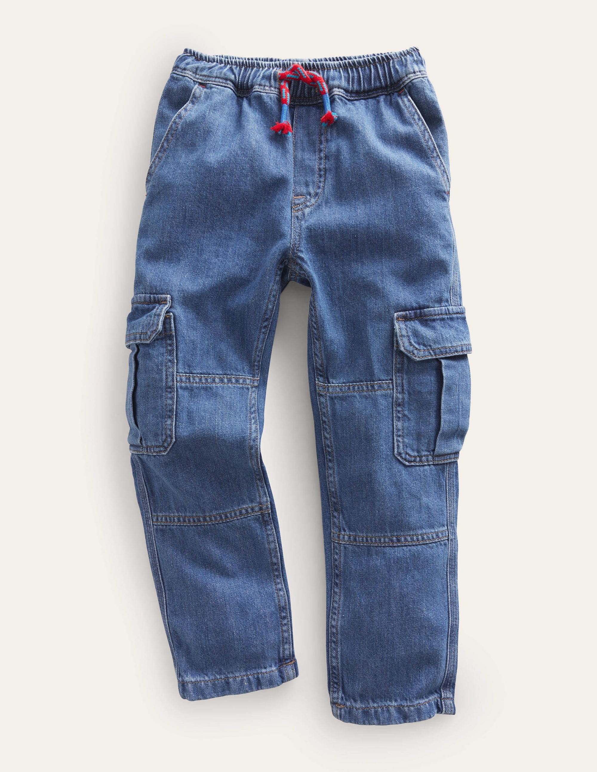 Jean cargo-Denim vintage moyen - Image 1