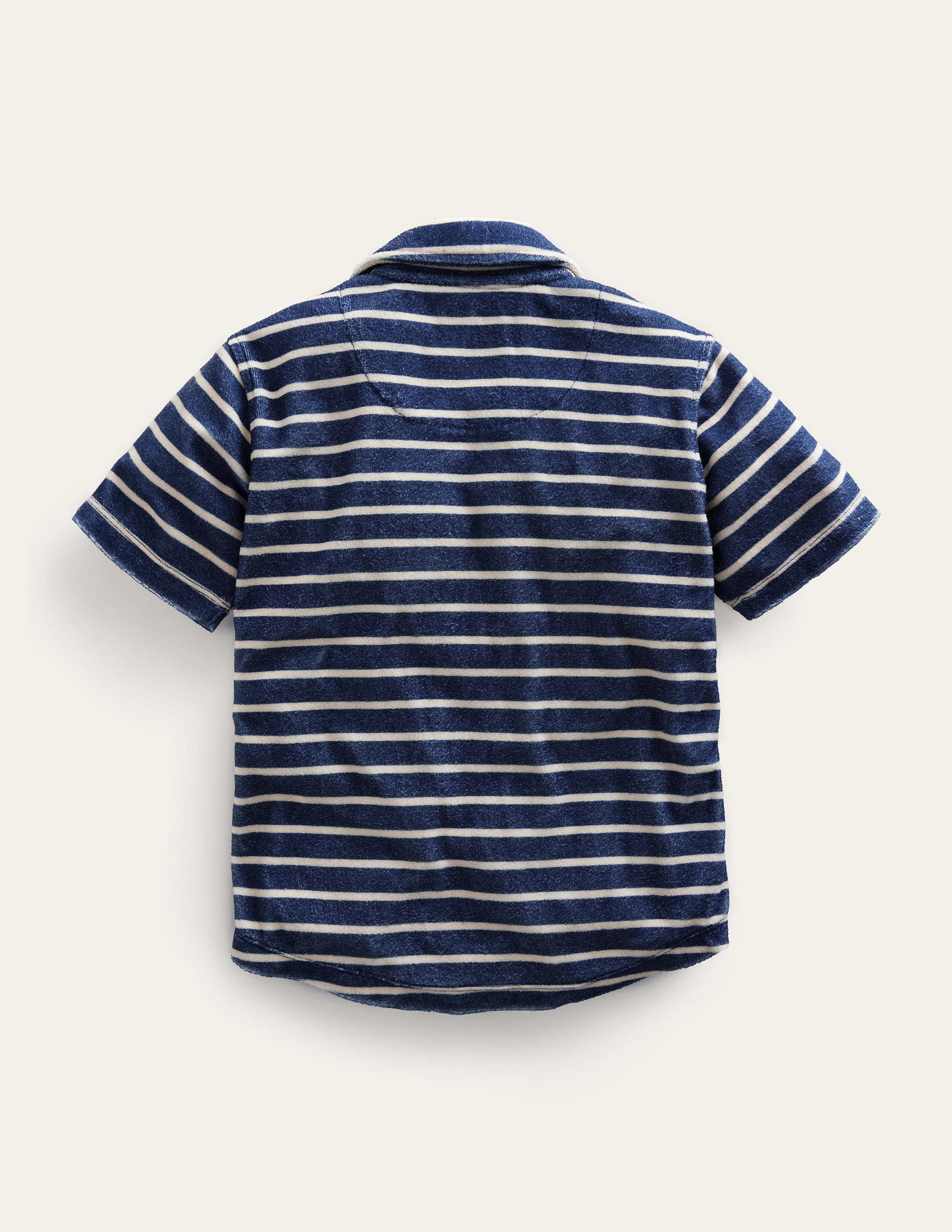 Frotteehemd-Schuluniform-Marineblau/Vanille - Image 2