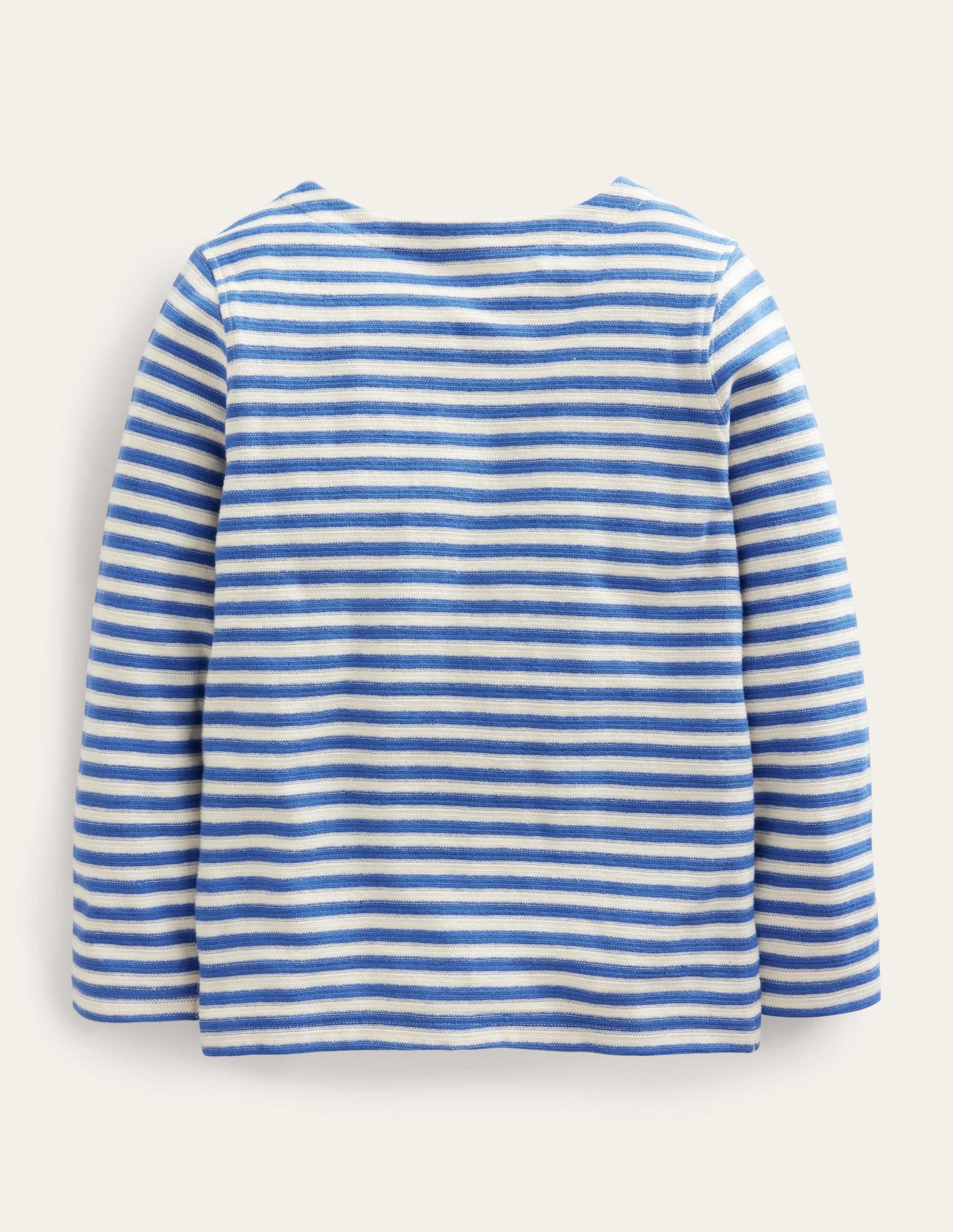 Strukturiertes Bretonshirt-Dunkelblau/Weiß - Image 2