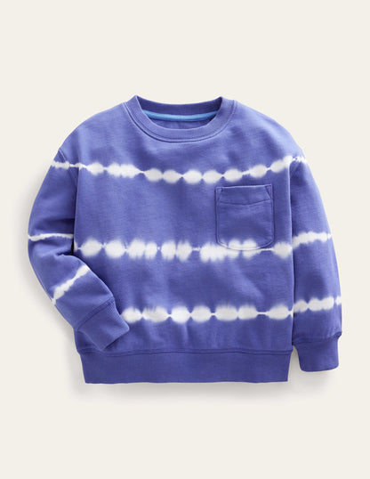 Tie Dye Sweatshirt-Blue/Ivory-2