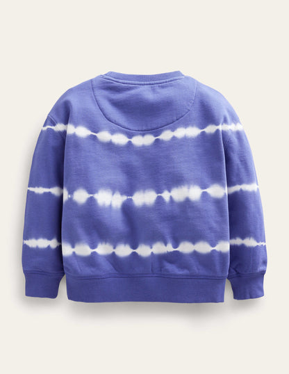 Tie Dye Sweatshirt-Blue/Ivory-3